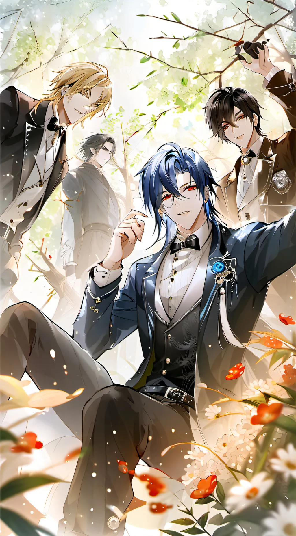 ai character: all boys school BL background