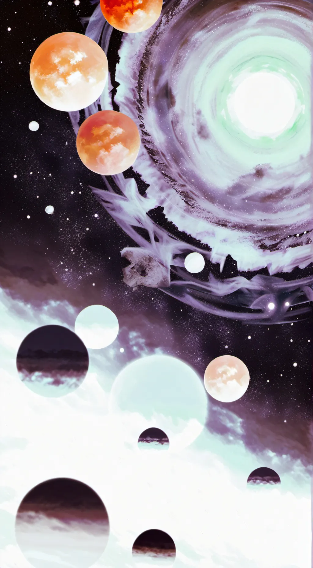 ai character: 🟢🟠⚫️🔴 CODE background