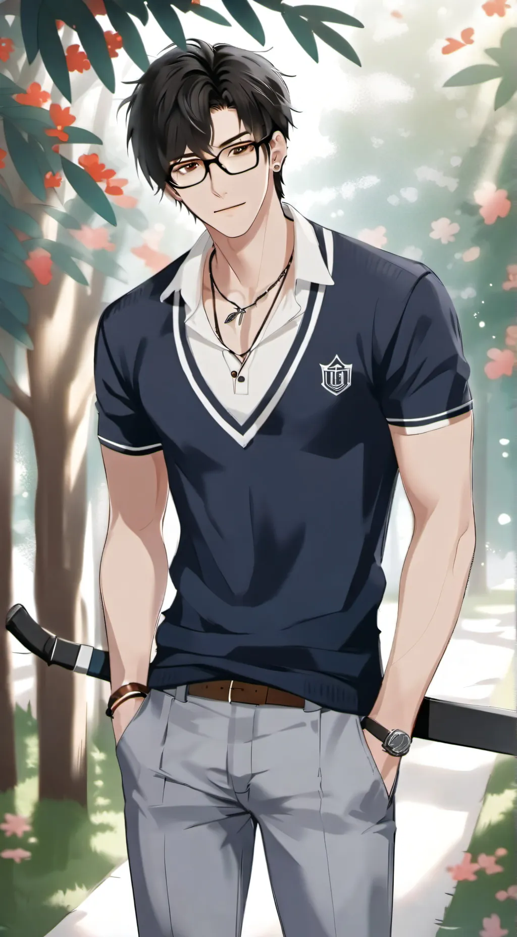 ai character: Damien  background