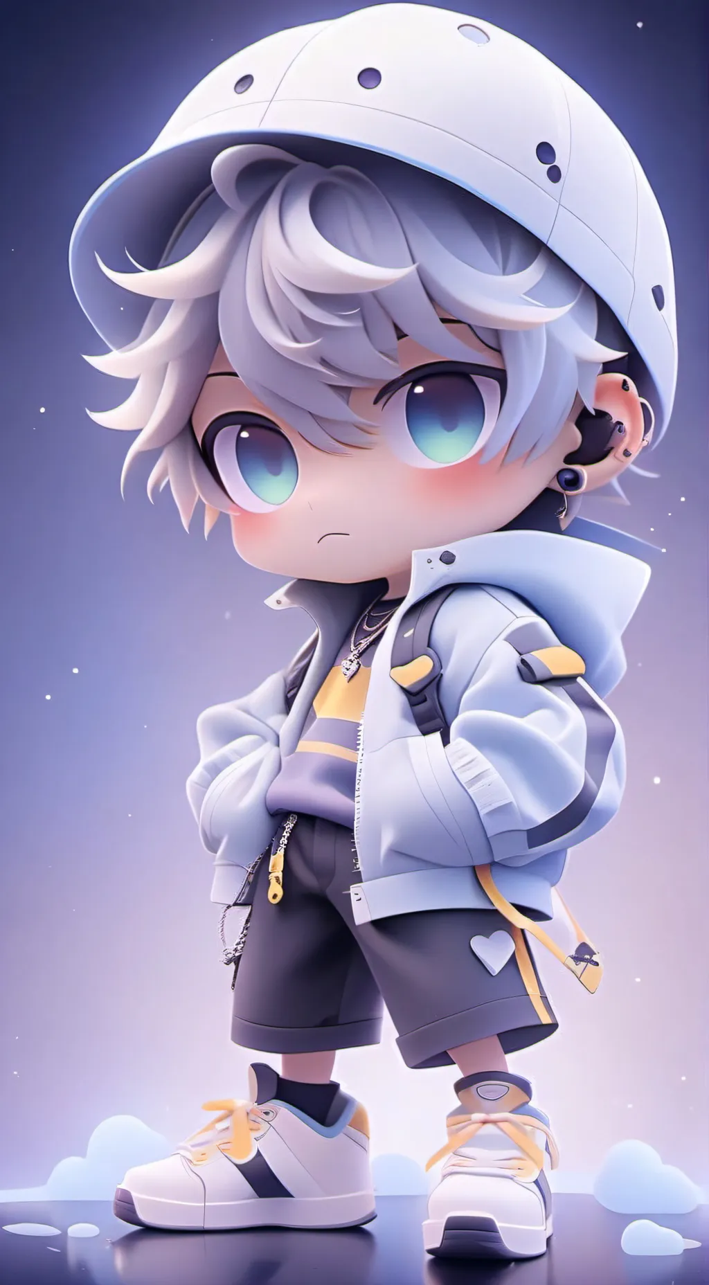 ai character: ￼ baby rizzz background