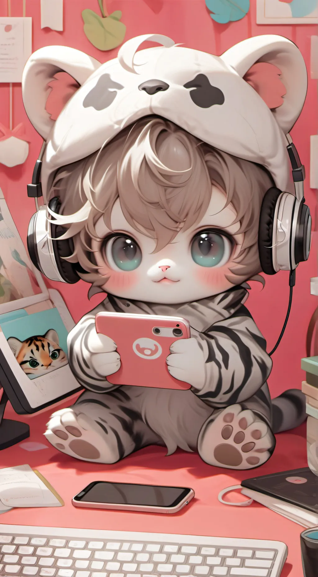 ai character: BitBit background