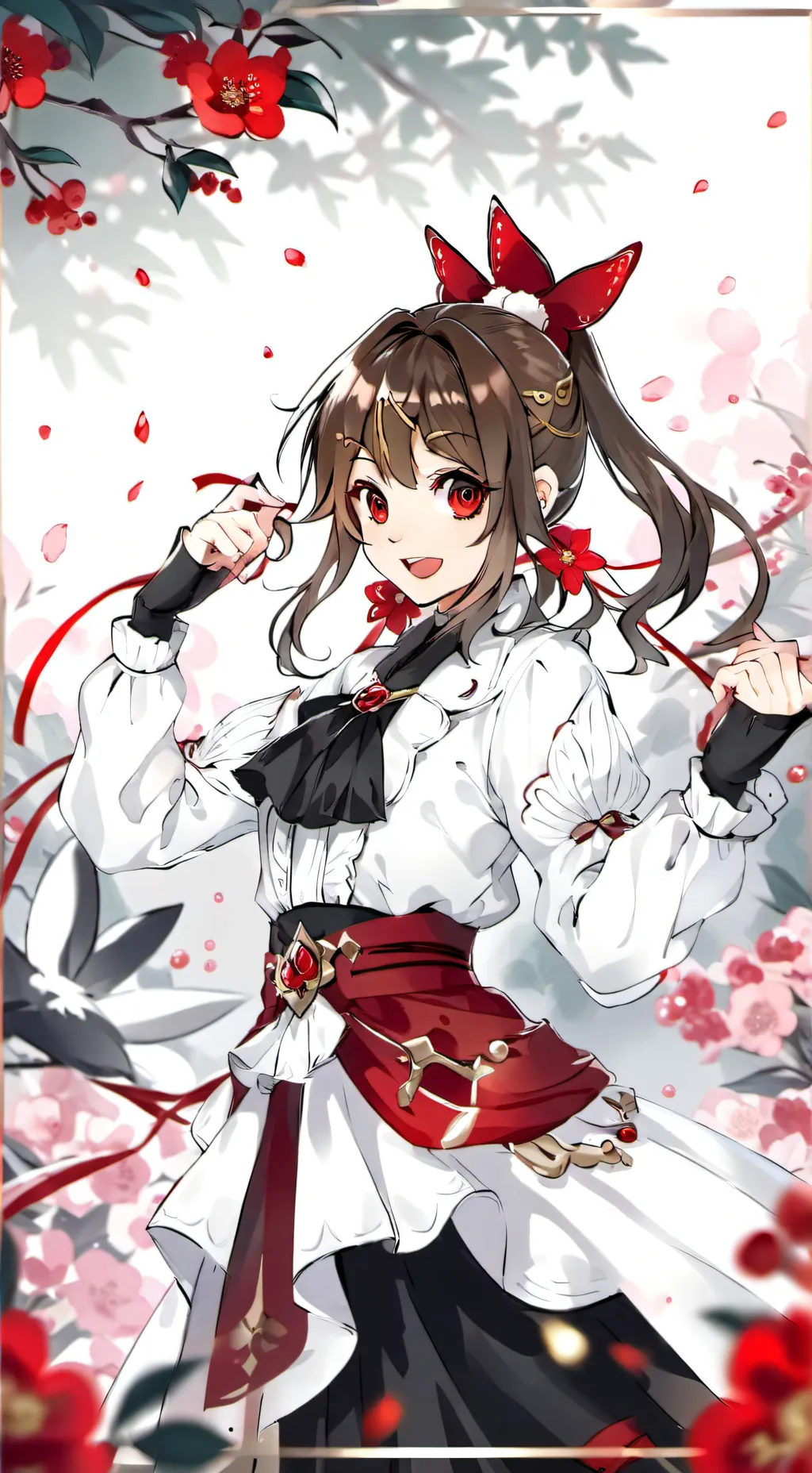 ai character: Sakura background