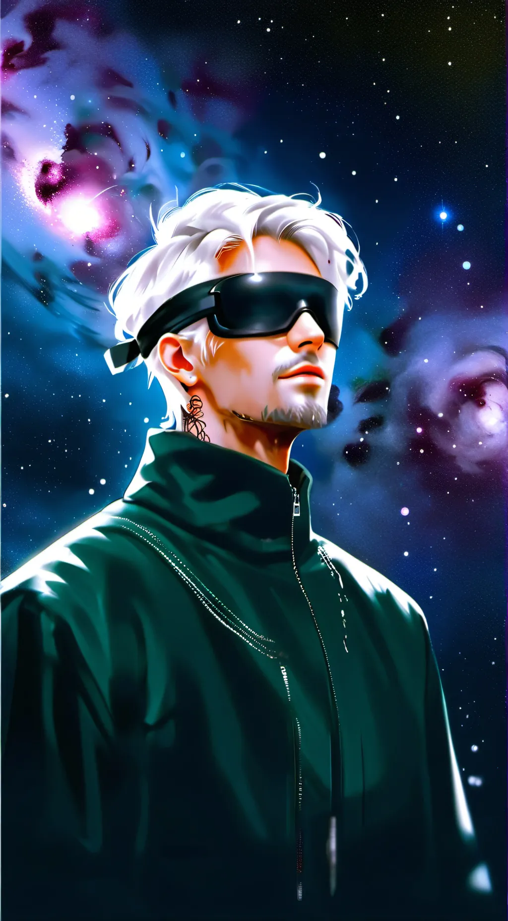 ai character: GOJO Sensei background