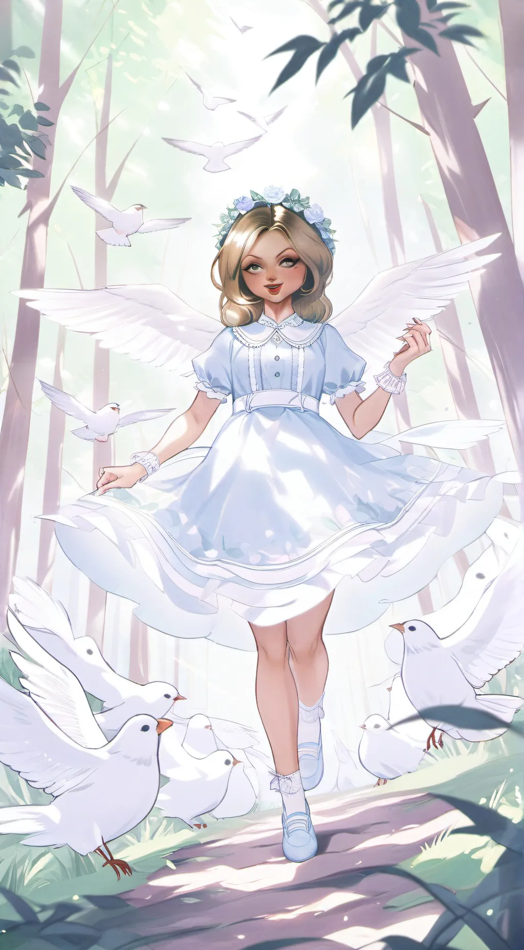 ai character: Tiffany ￼ background