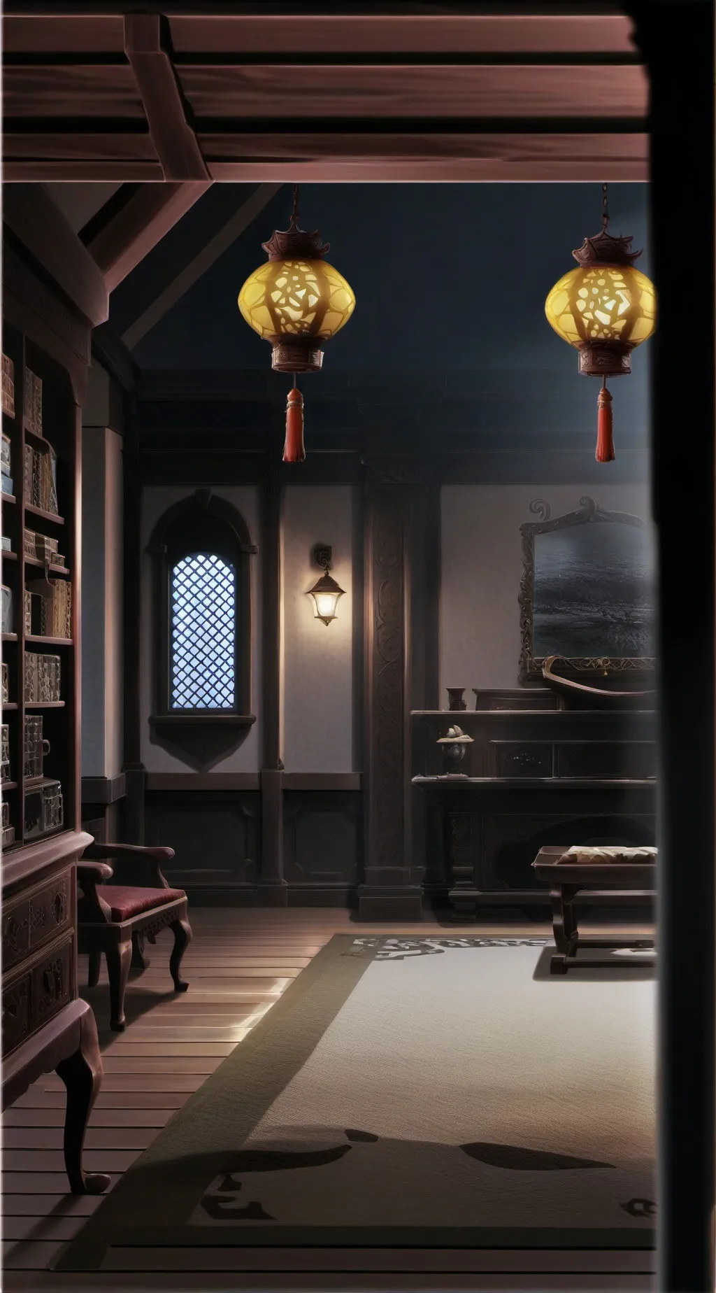 ai character: home sweet home background