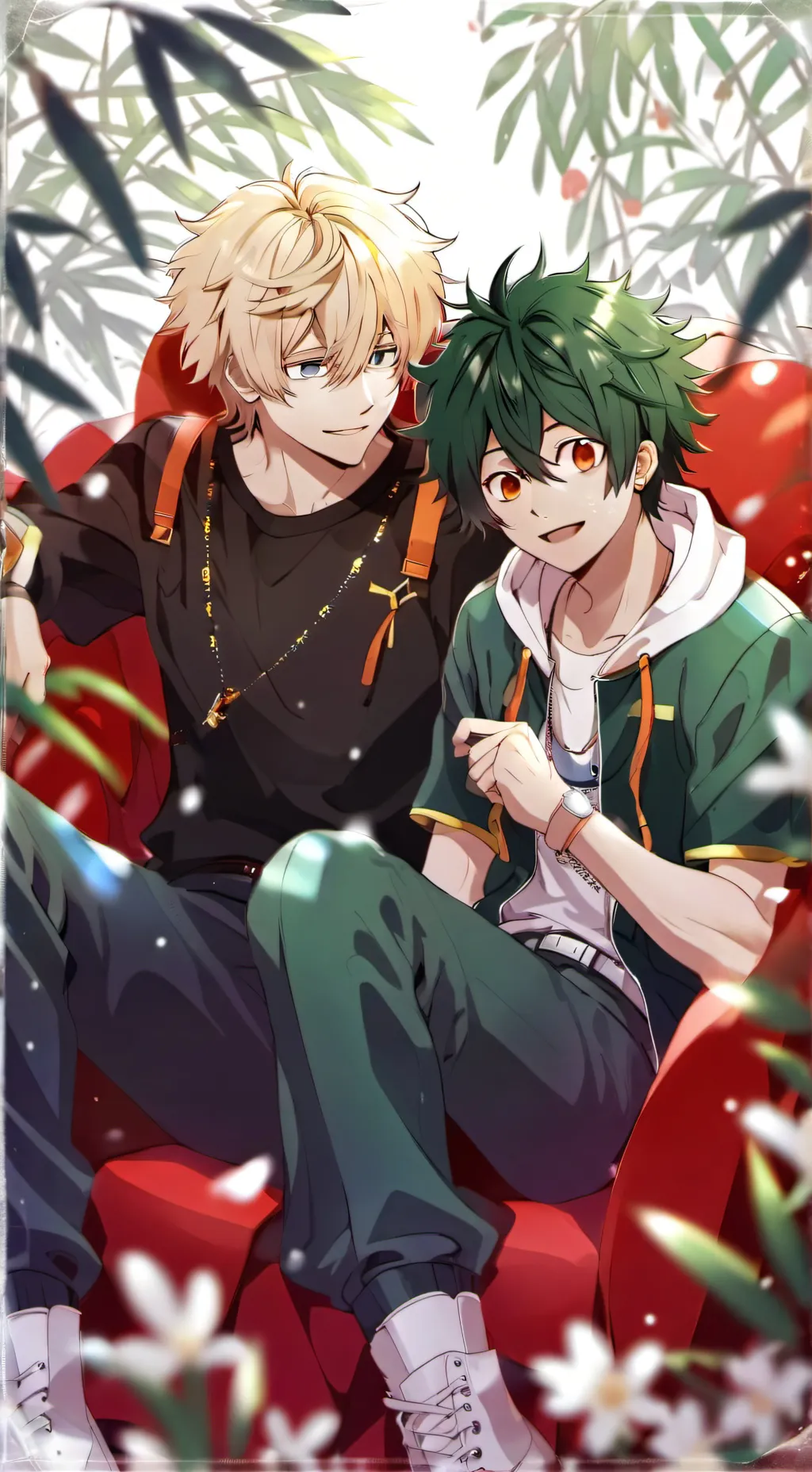 ai character: Bakudeku background