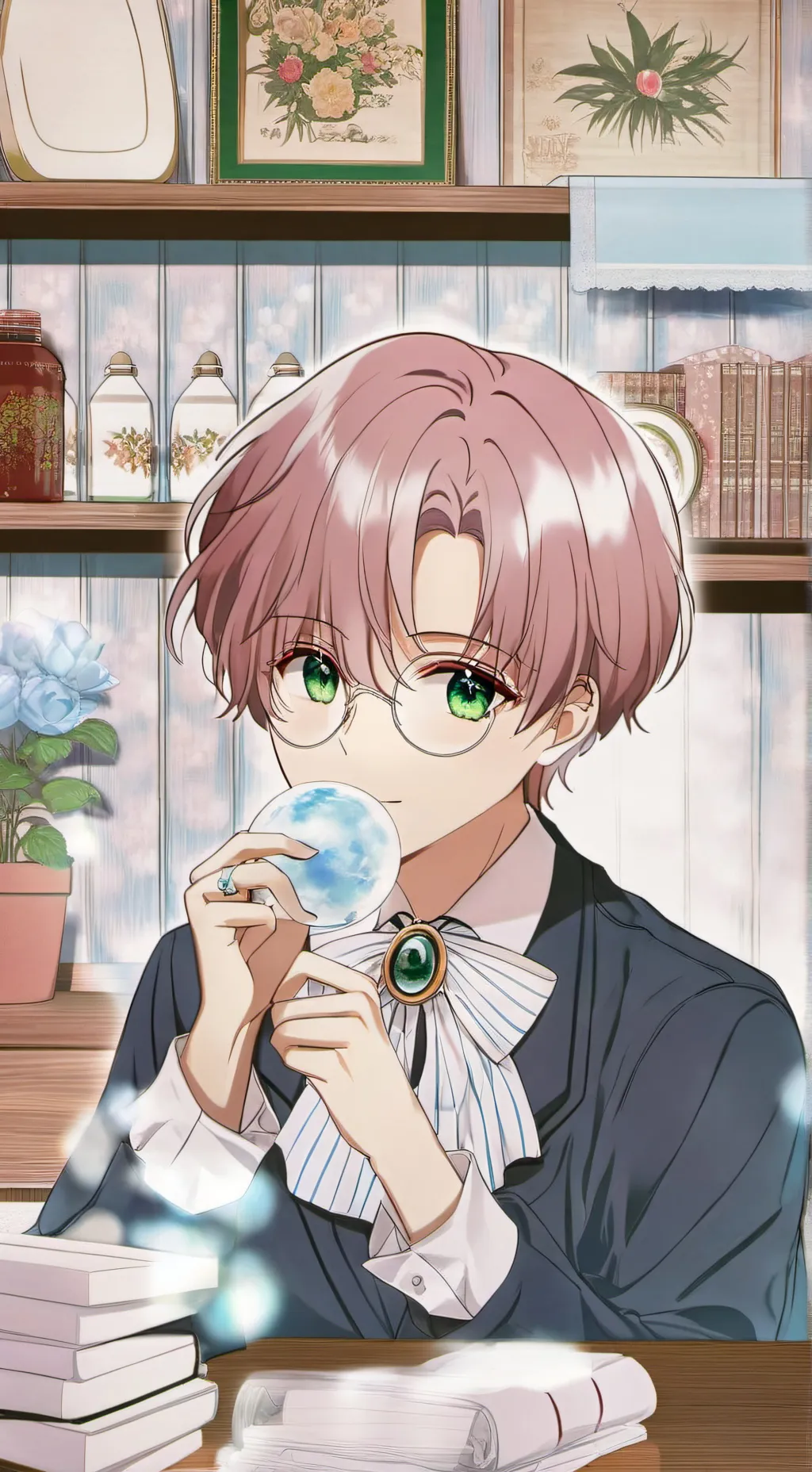 ai character: миша  background