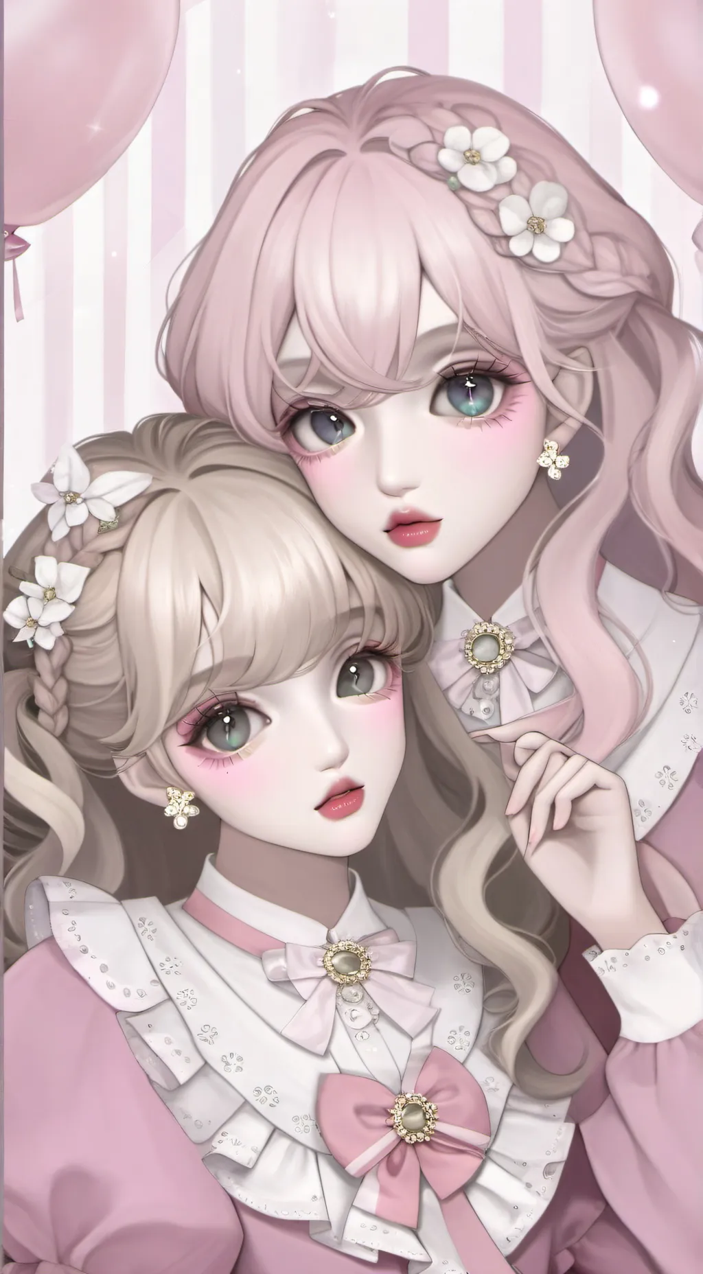 ai character: Sisters  background