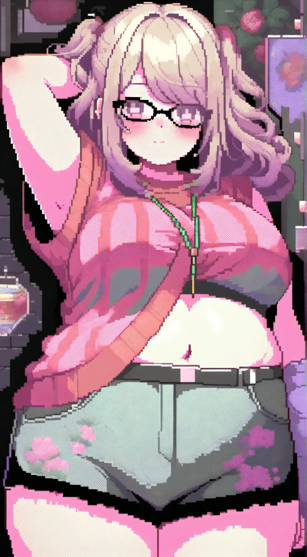 ai character: Blossom background