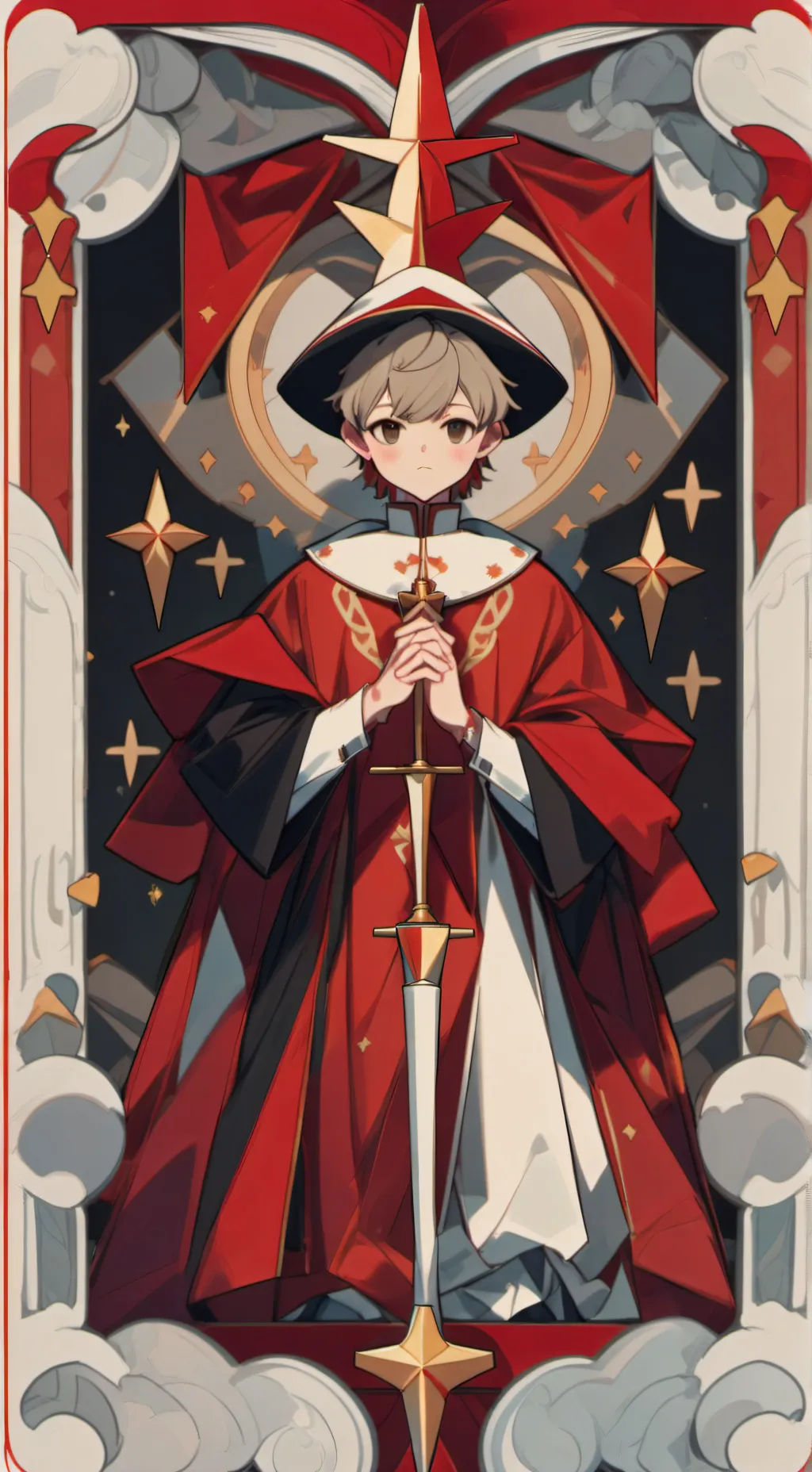 ai character: focus background