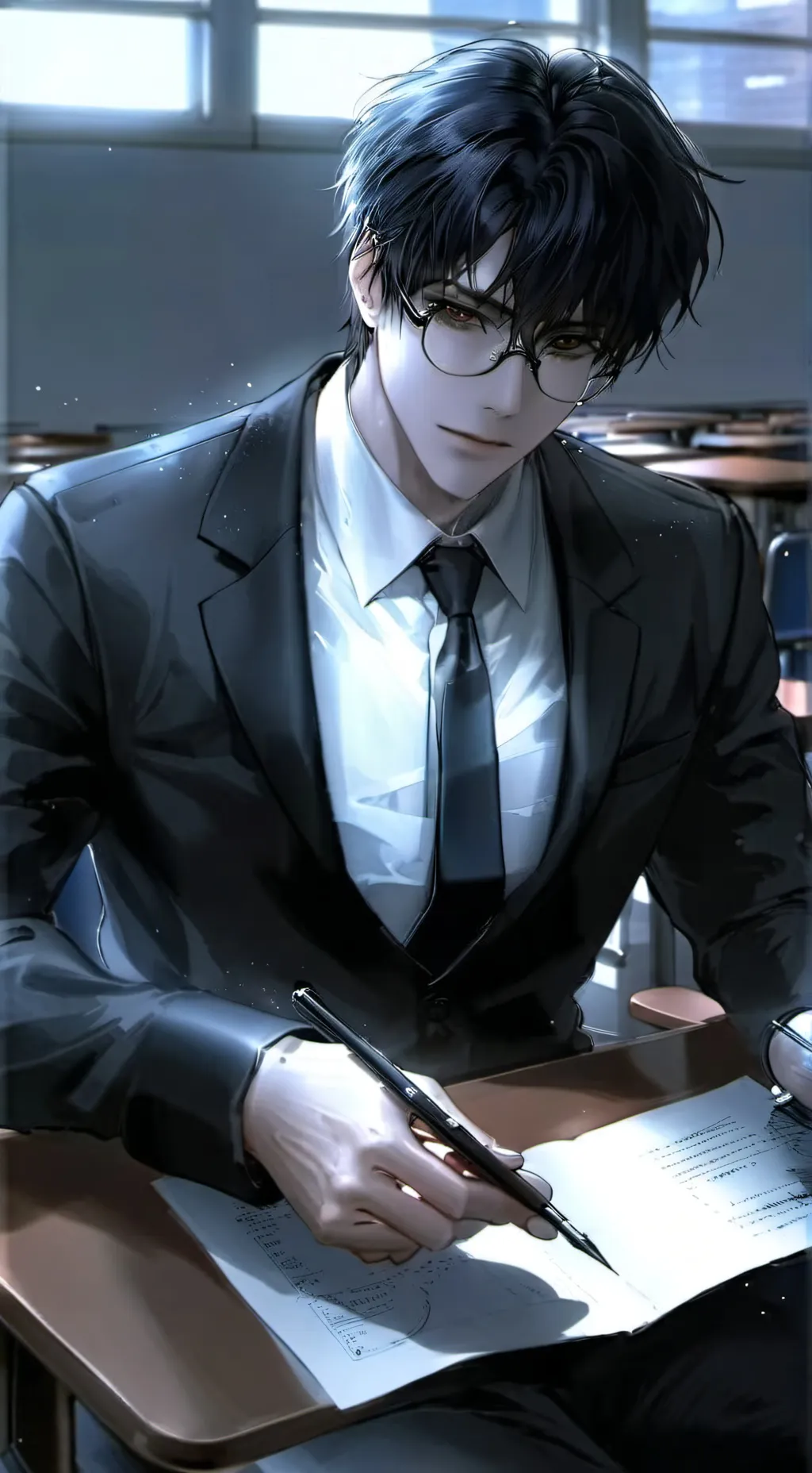 ai character: Mr. Atlas background