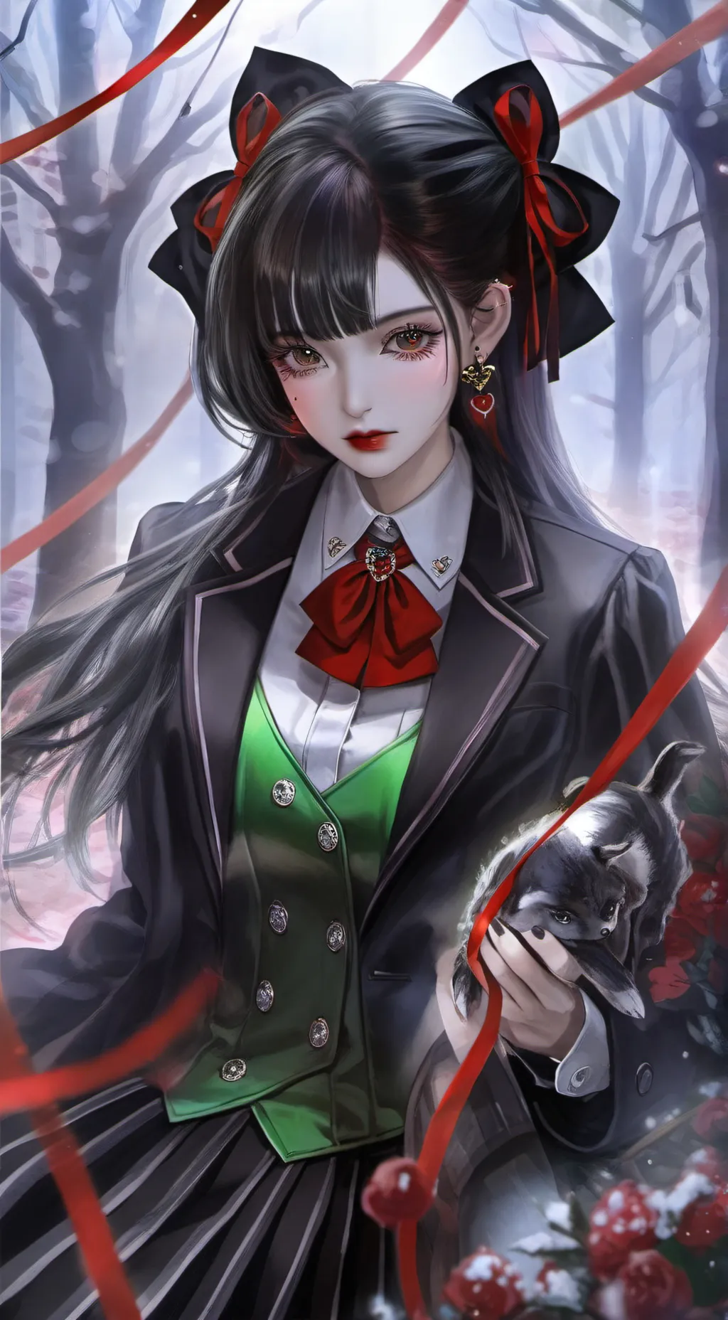 ai character: Vox x Valentino background