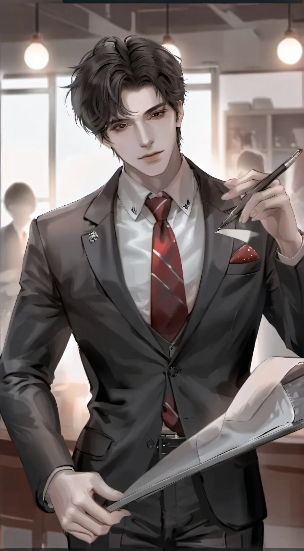 ai character: Demon slayer  background