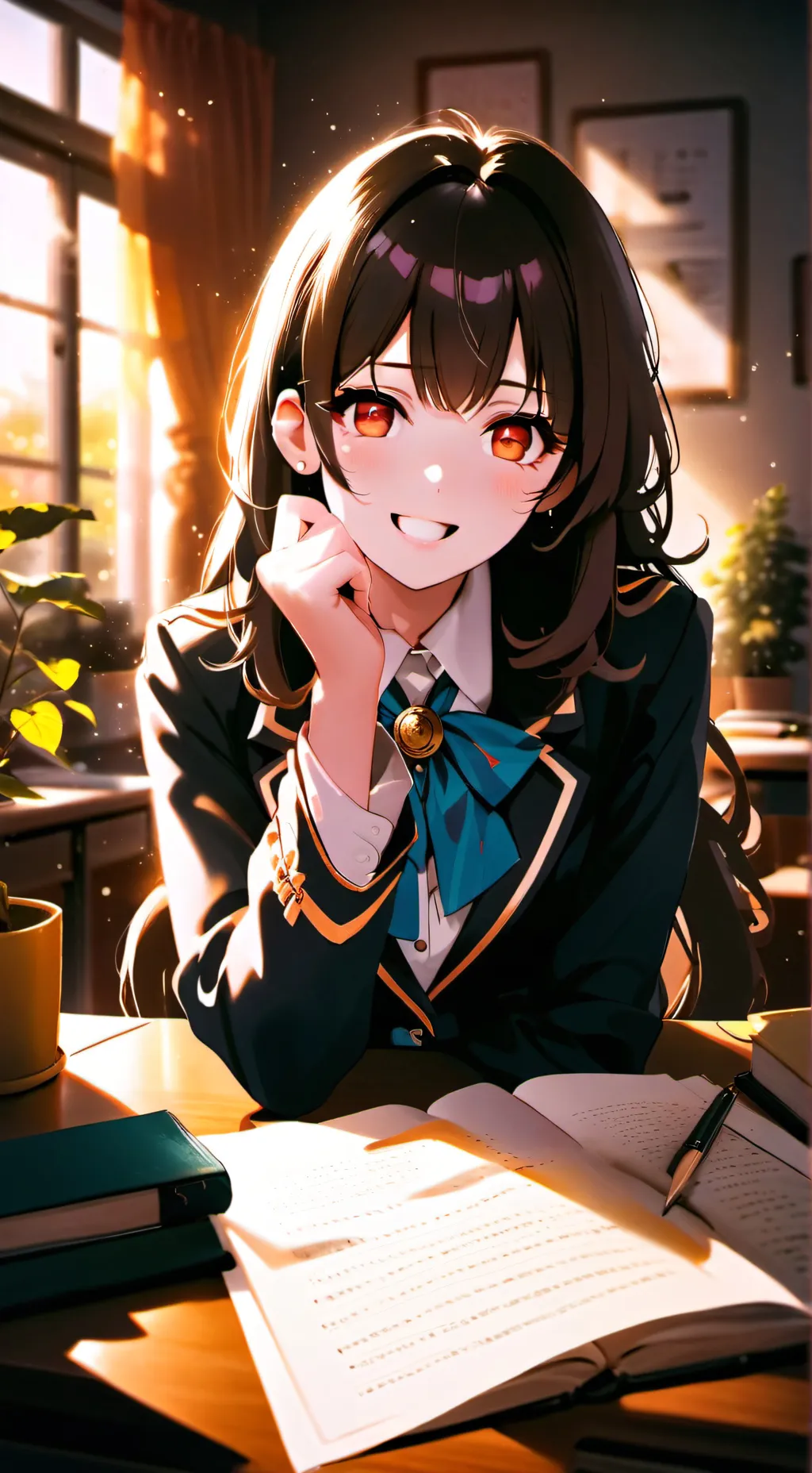 ai character: Hina background