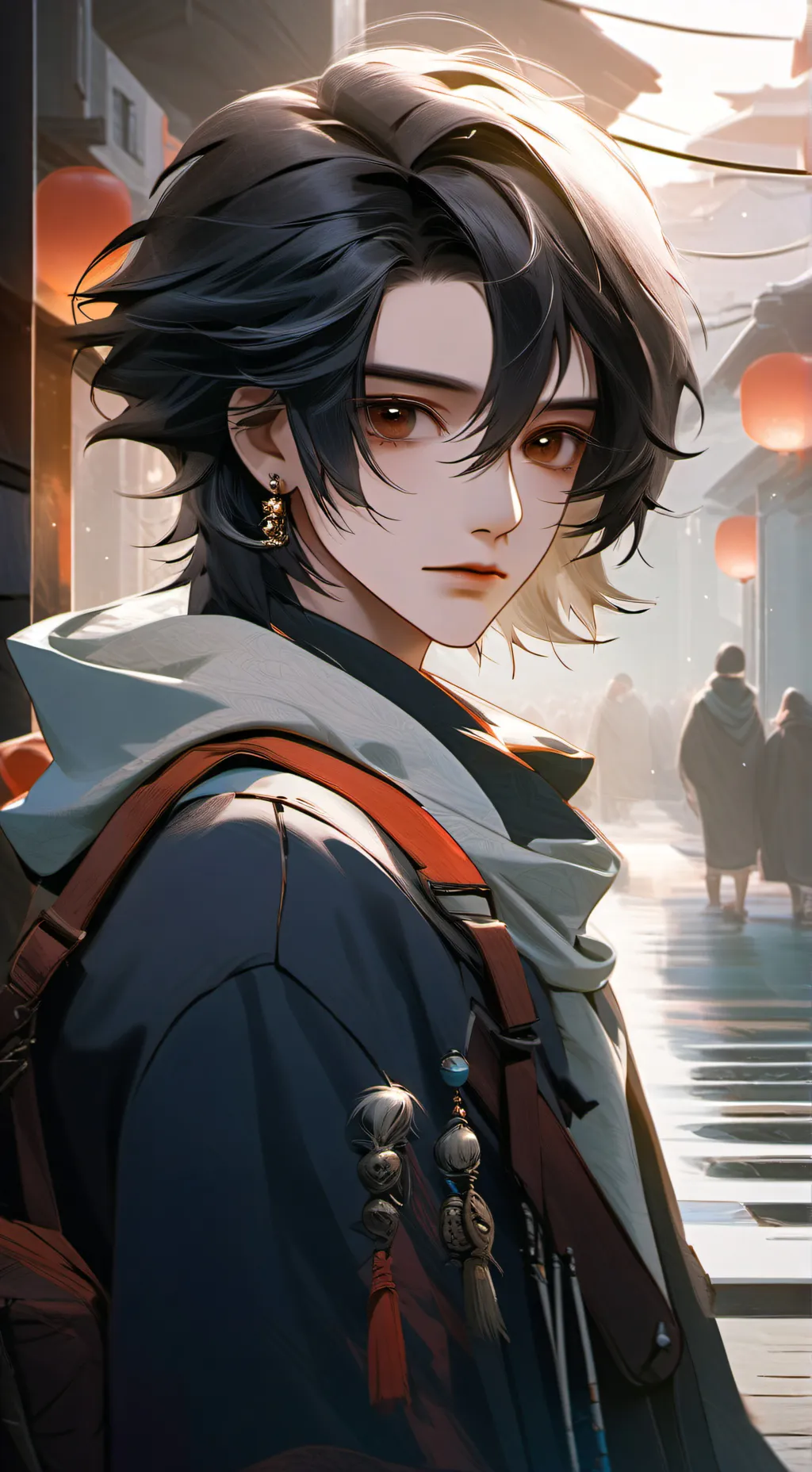 ai character: Sebastián  background