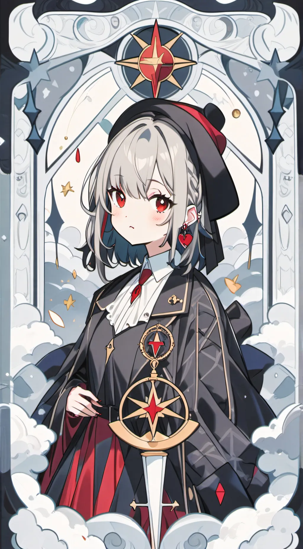 ai character: vampire hehe  background