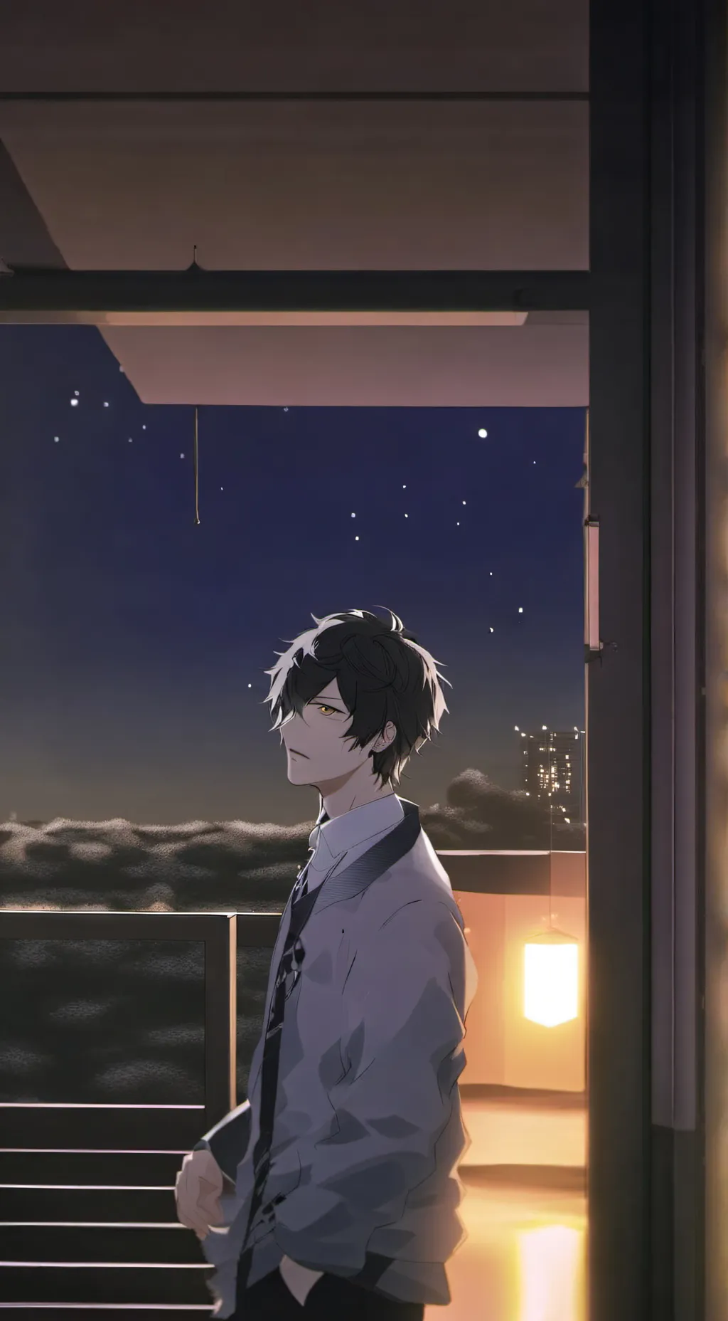 ai character: SAD BOY background