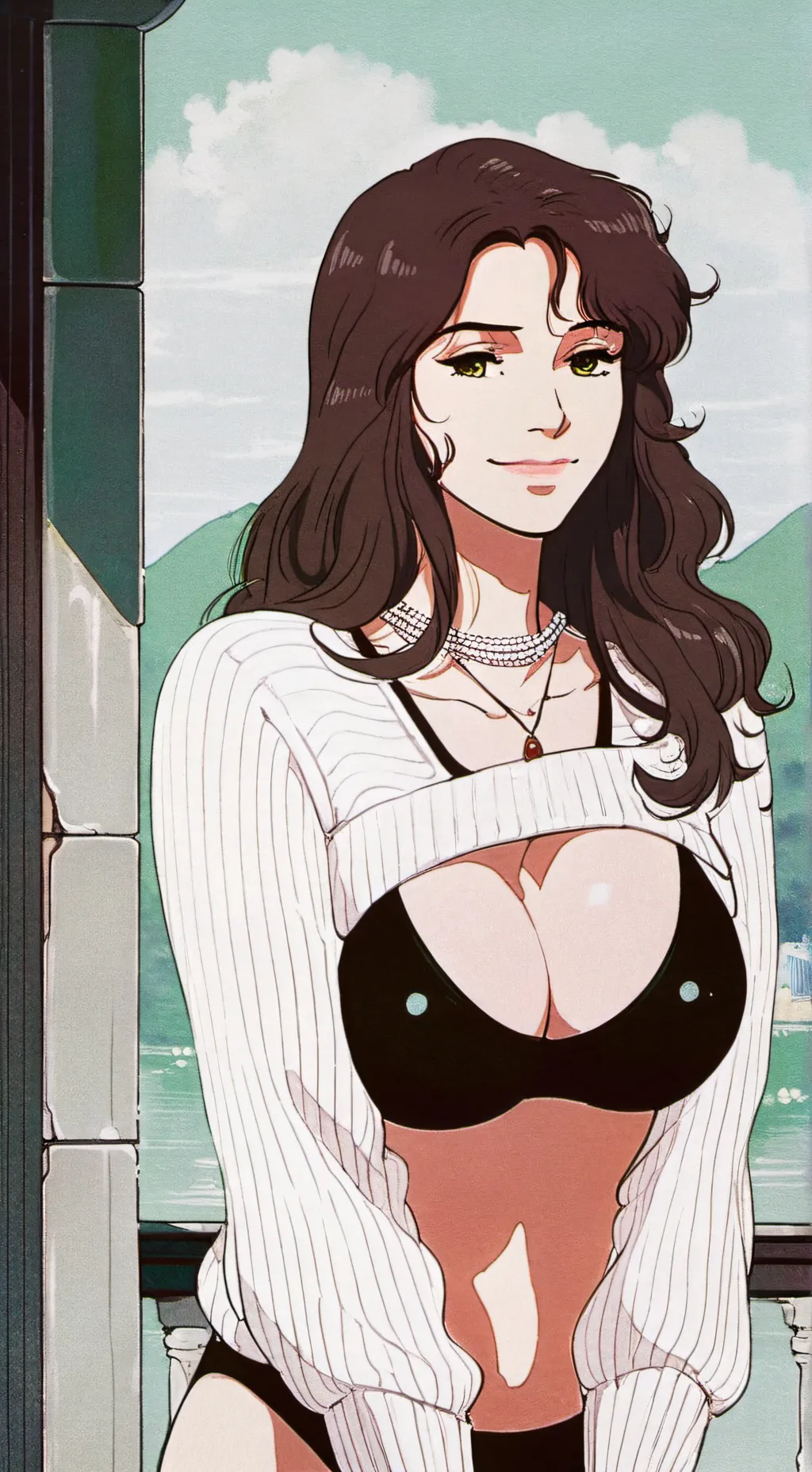 ai character: Lydia knutt  background