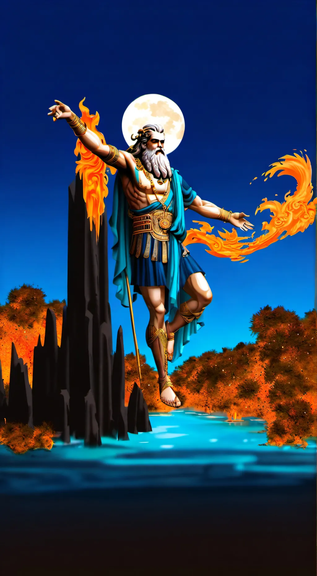 ai character: autismattackszeus  background