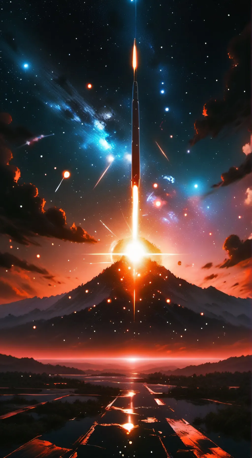 ai character: Black background