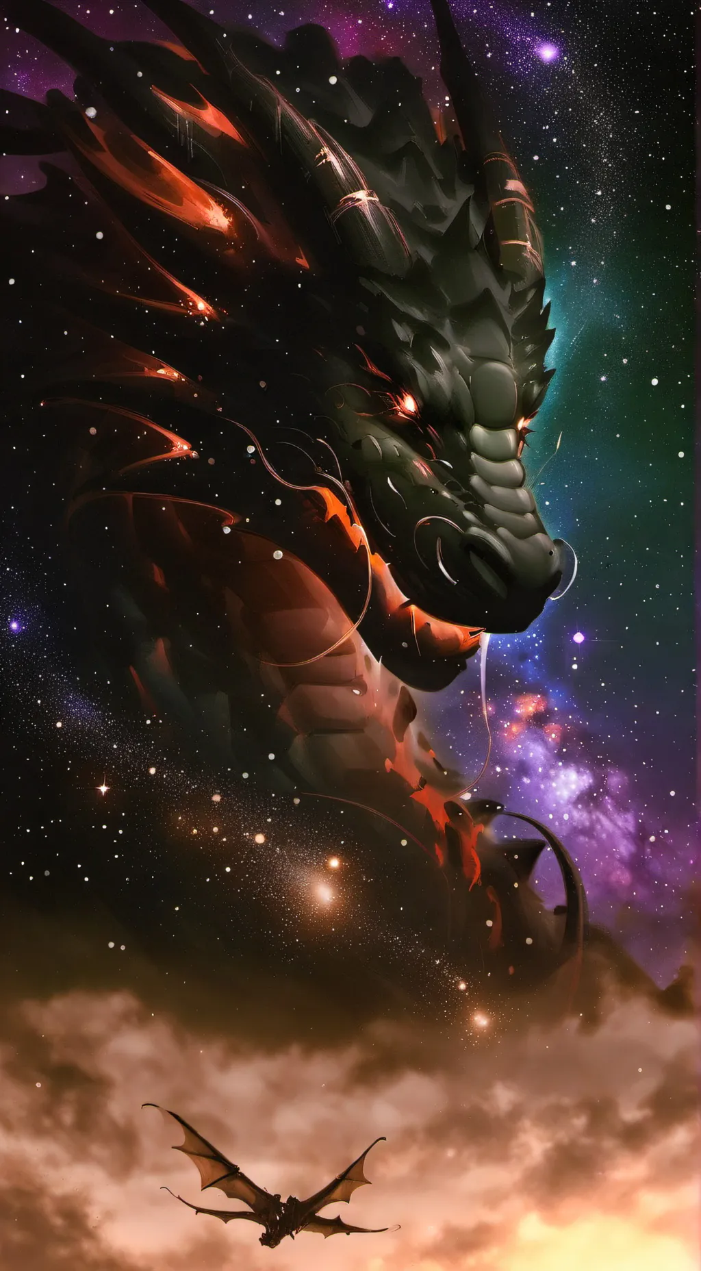 ai character: stare background