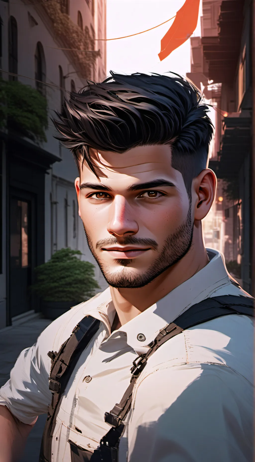 ai character: Theo Graham background