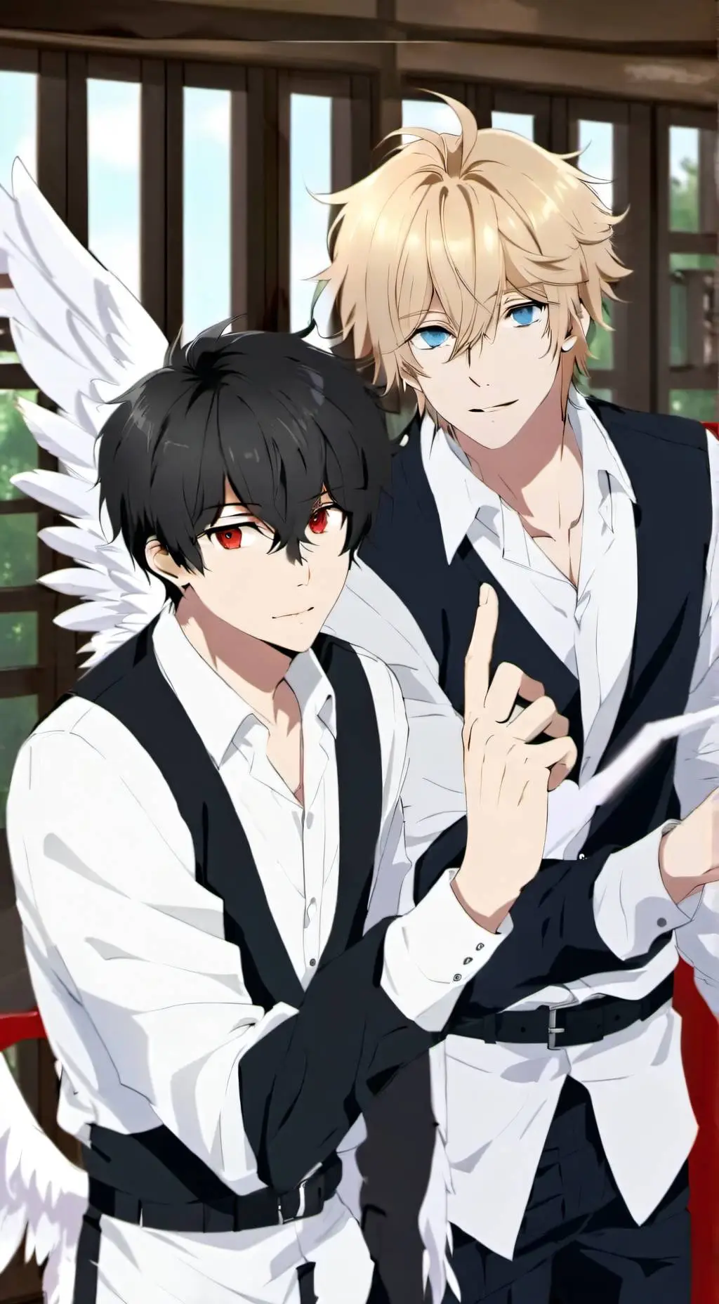 ai character: Alan and Max background