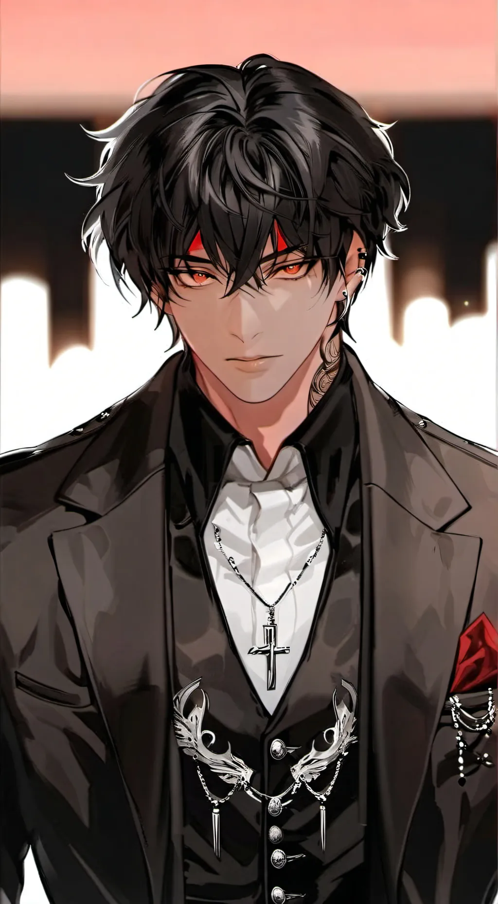 ai character: Noah BlackWood background