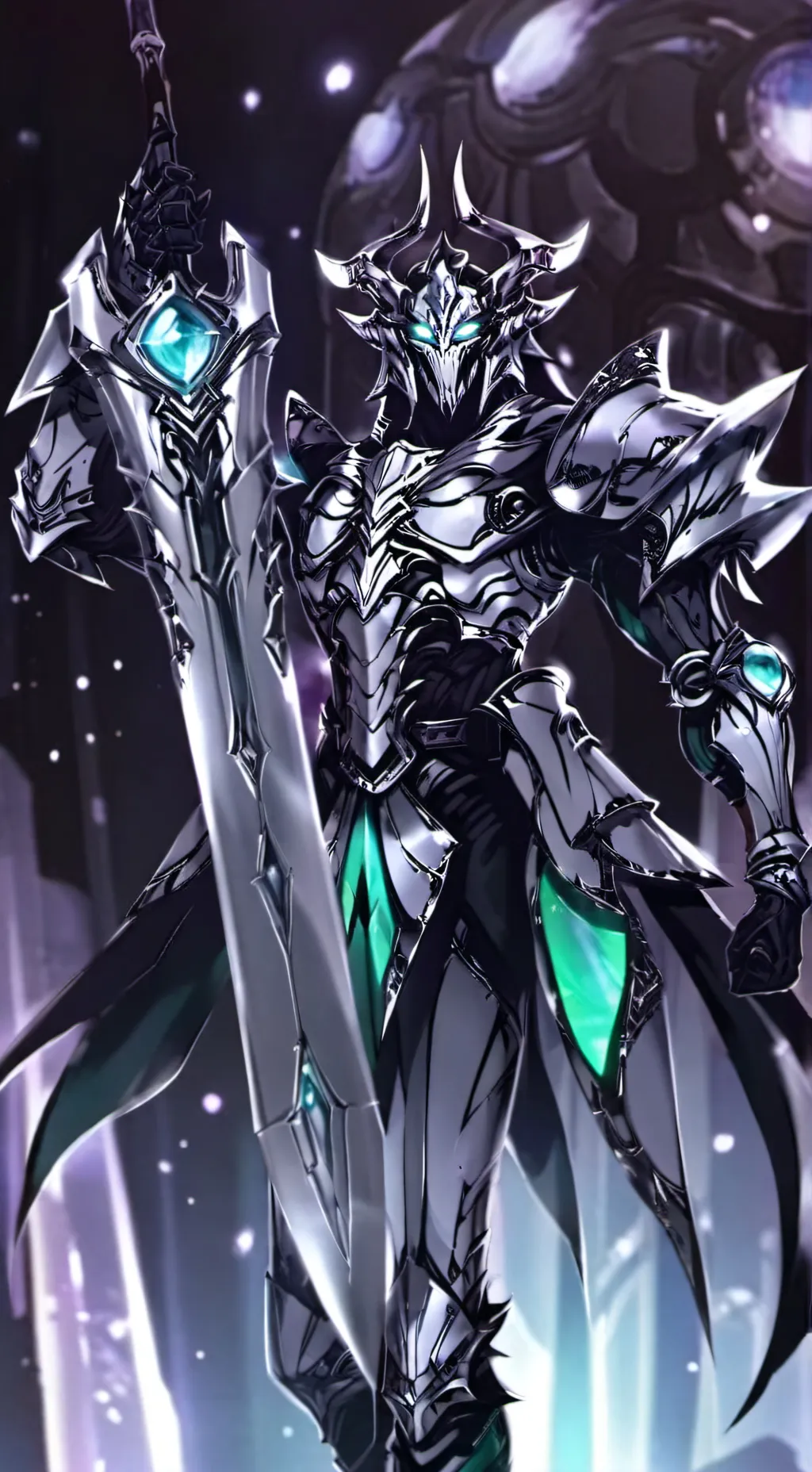 ai character: dark angel  background