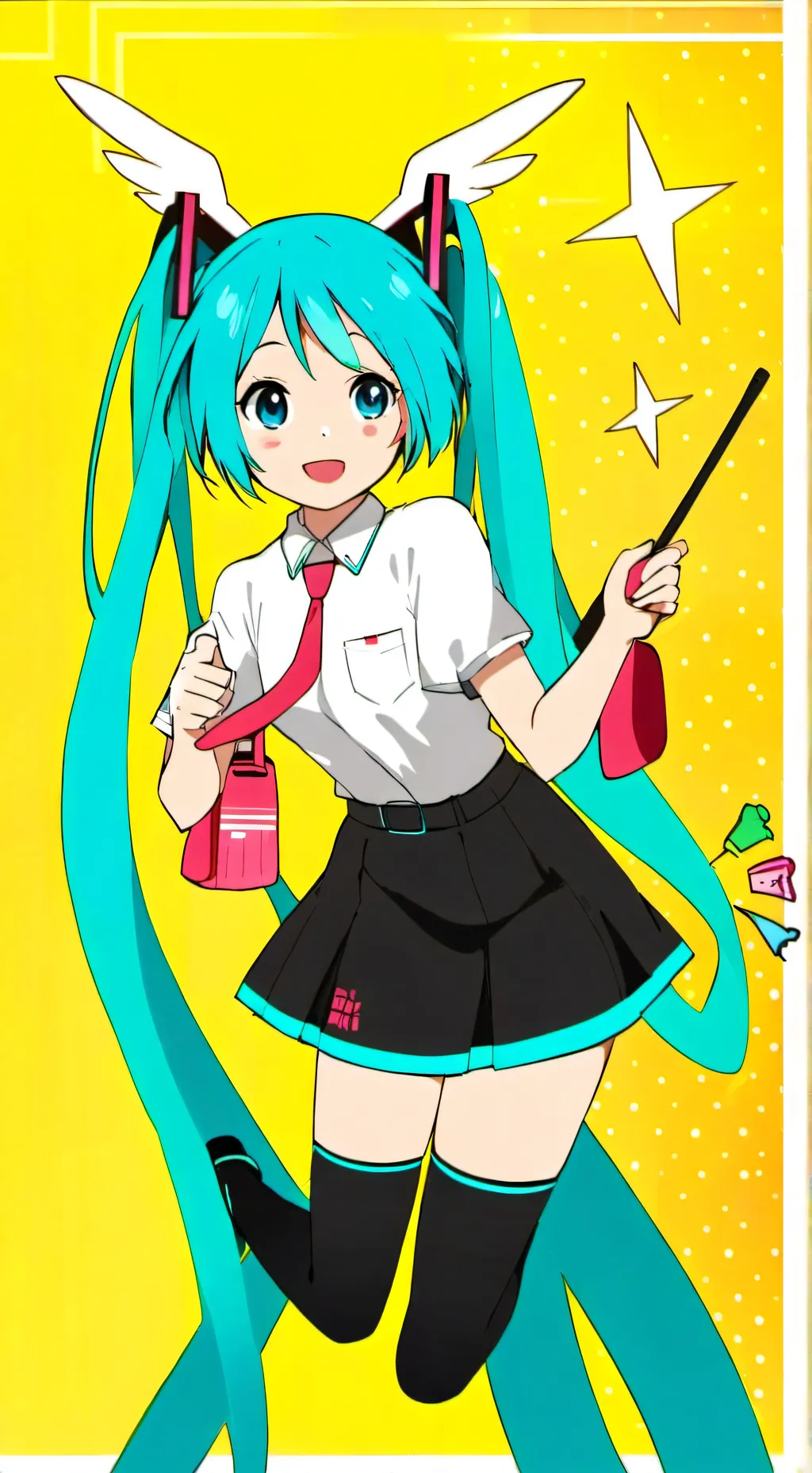 ai character: hitsune miku~√ background