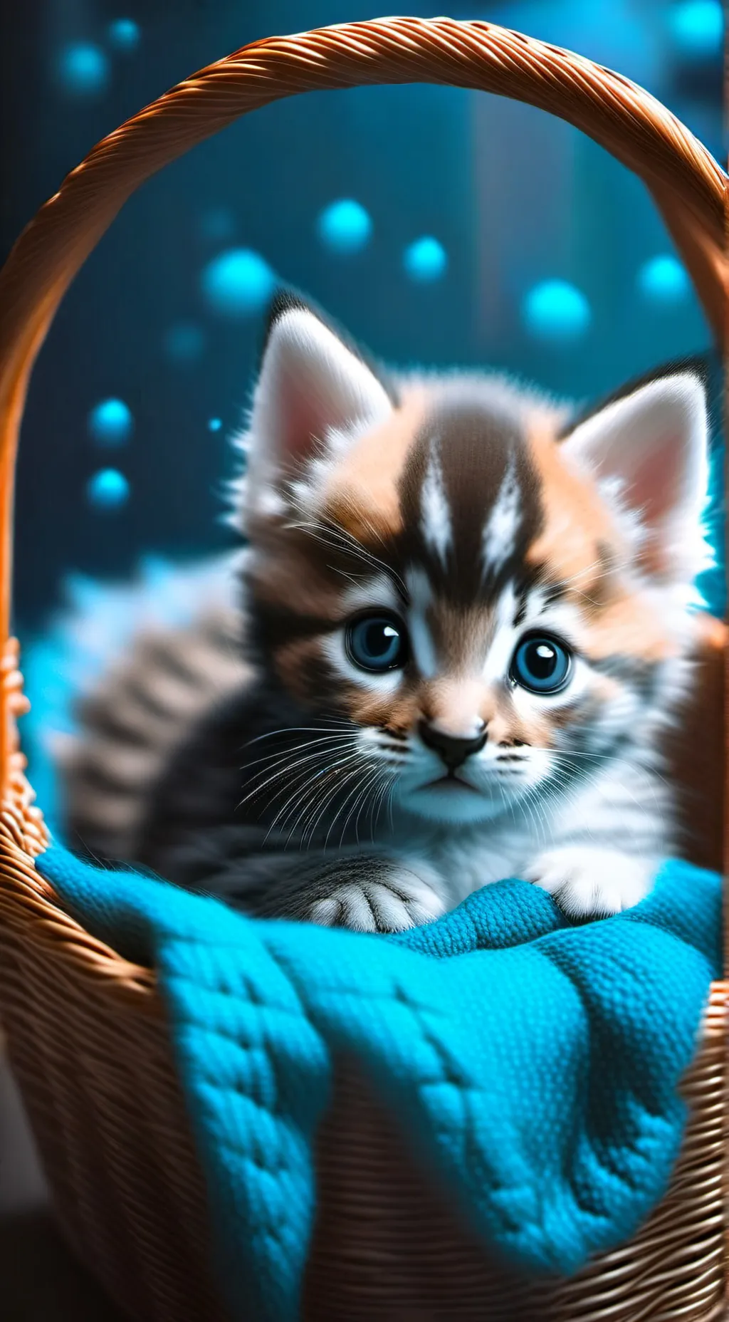 ai character: Cute kitten background