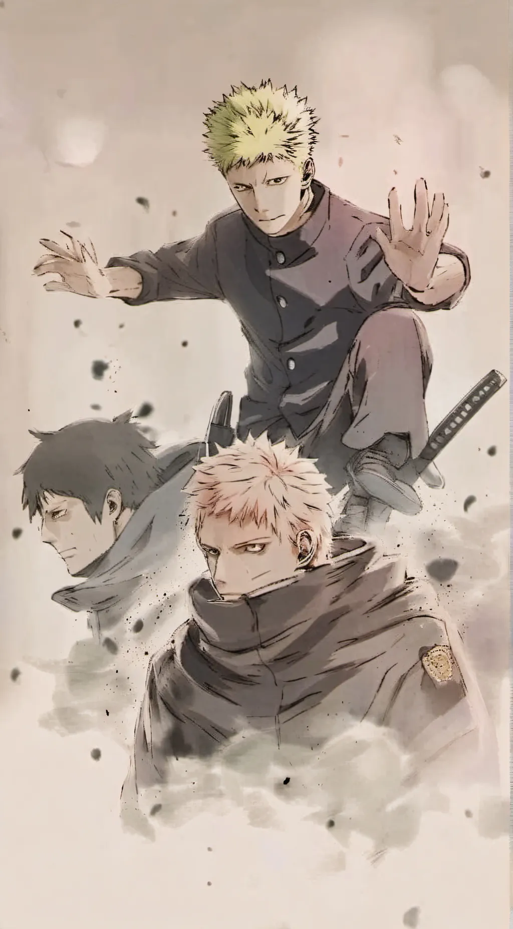 ai character: JJK POLICE background