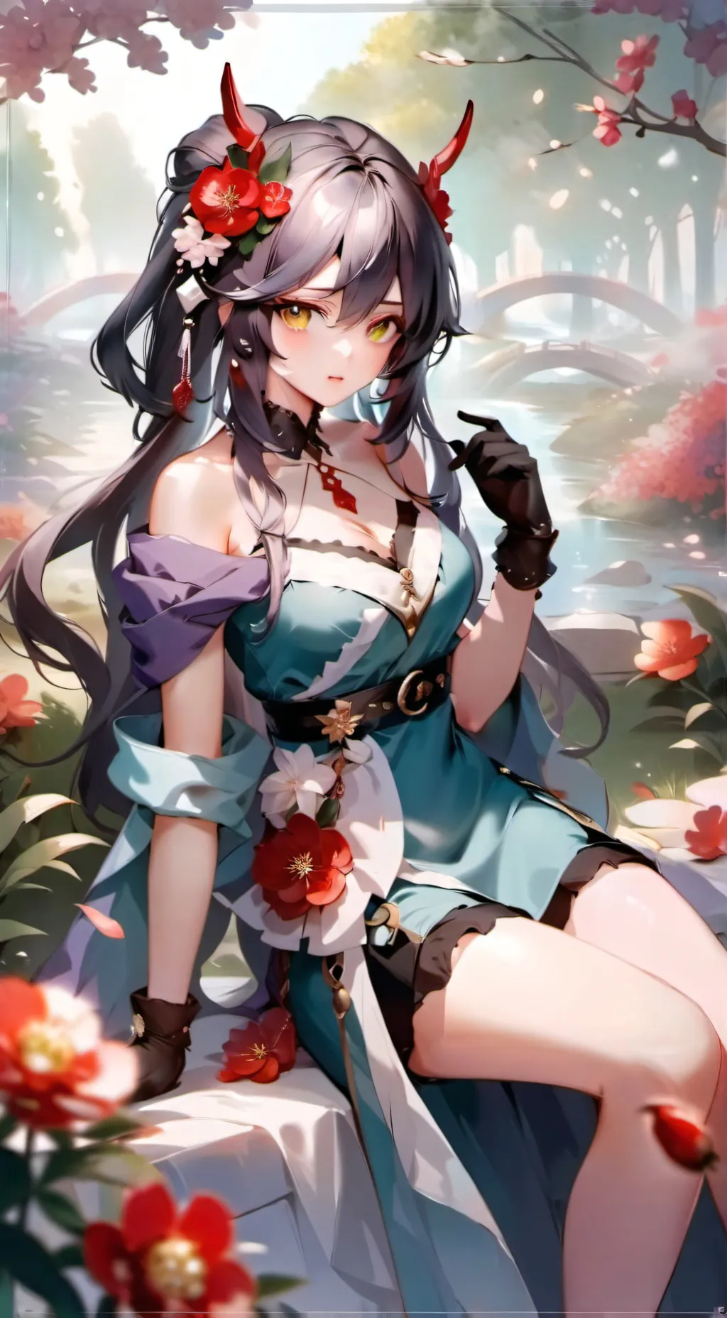 ai character: ~🌸🍑🍒Yianna🍒🍑🌸~ background