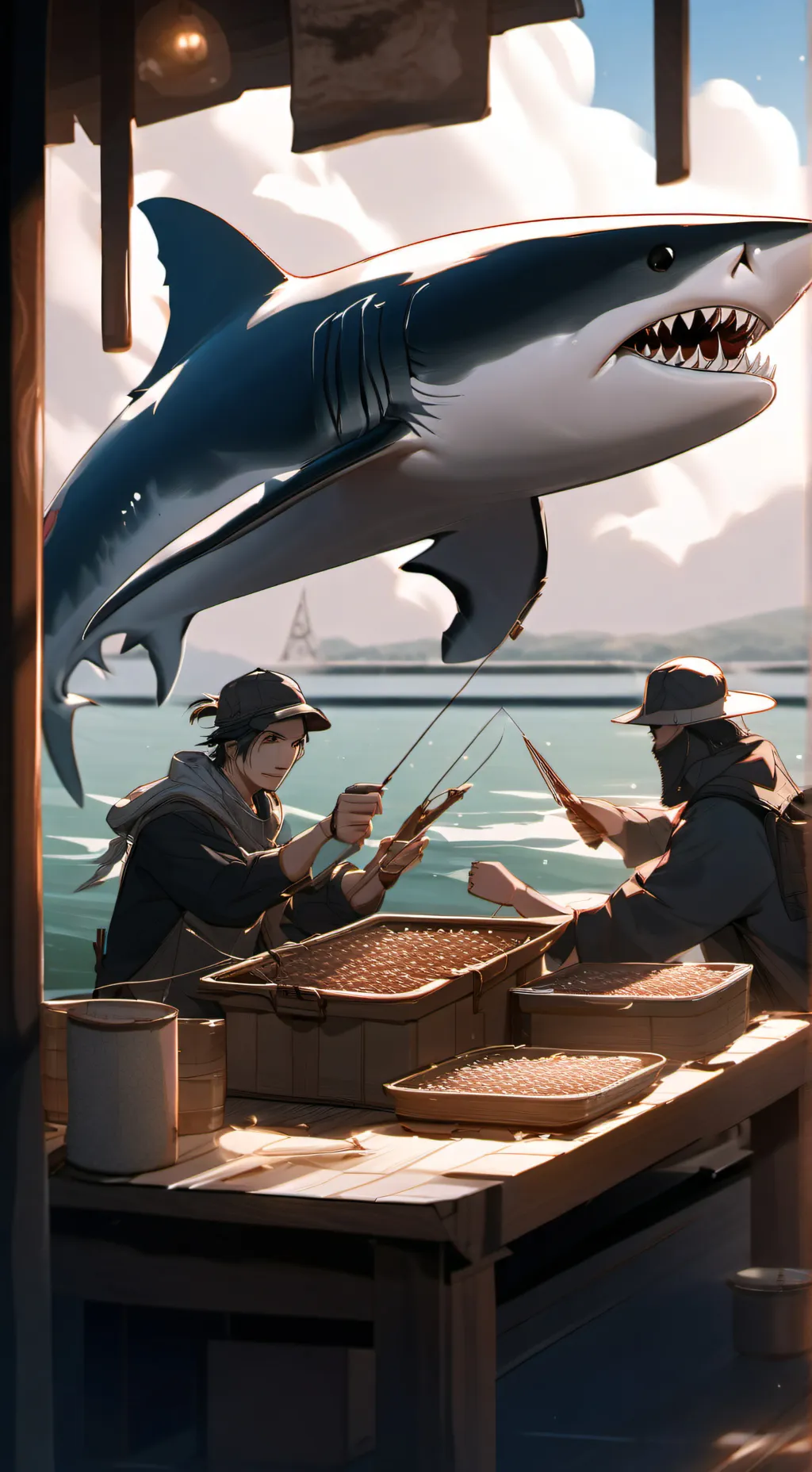 ai character: Fpe w/ocs X ficsh background