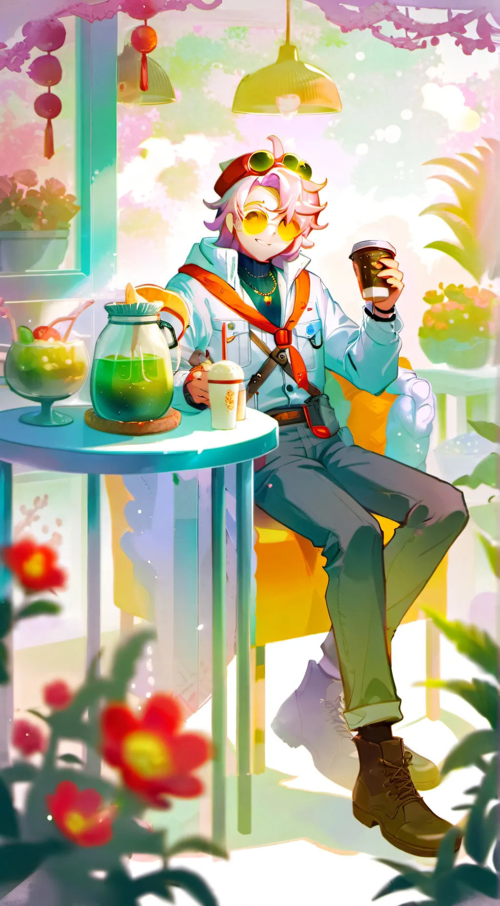 ai character: ℳ𝒶𝓇𝒸𝓊𝓈 background