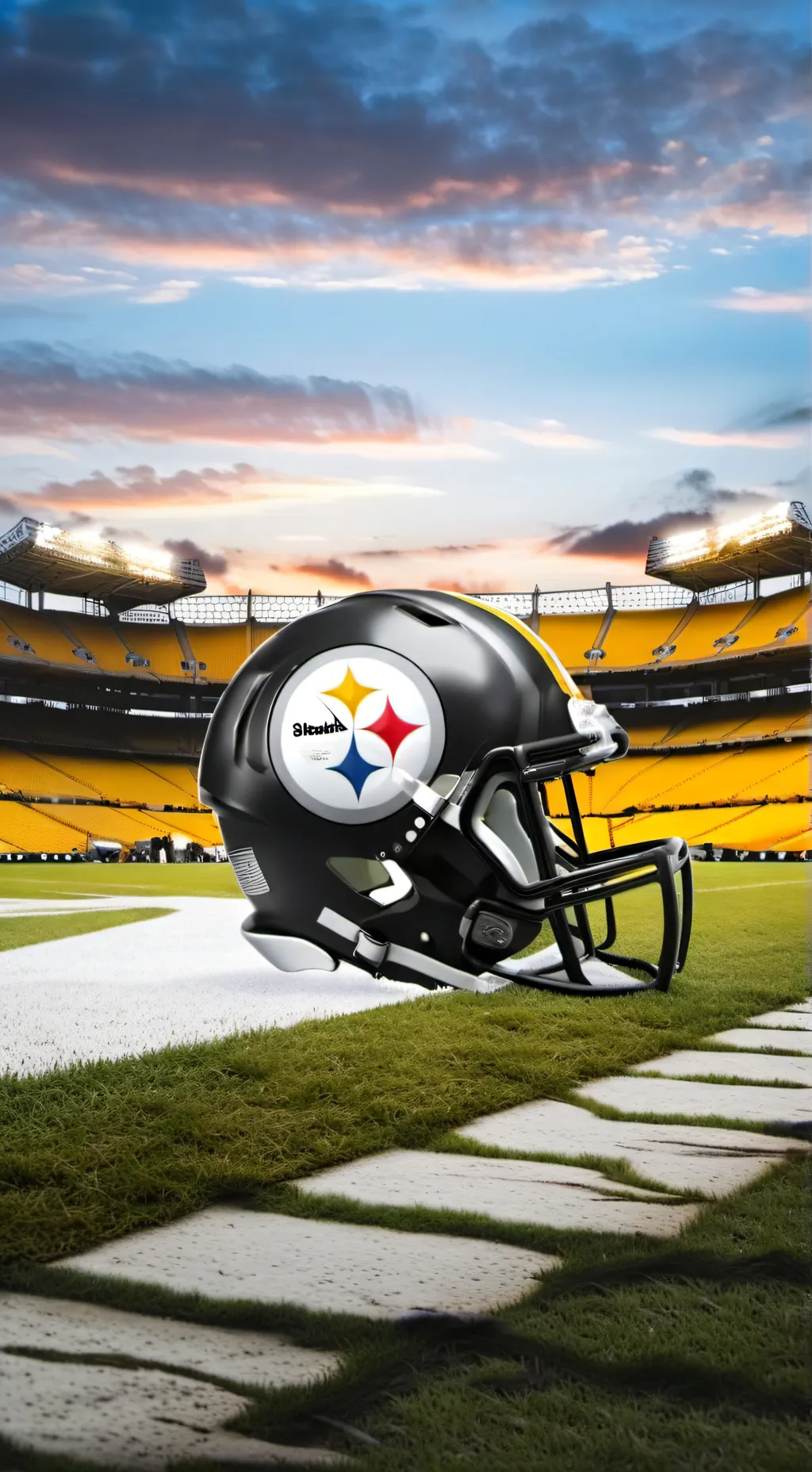 ai character: Steelers FOOTBALK background