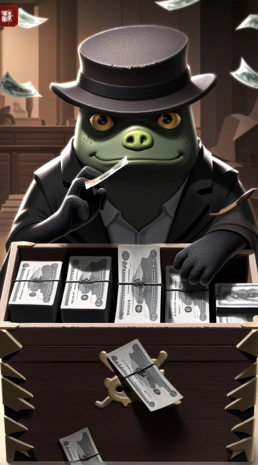 ai character: tu cuenta bancaria background