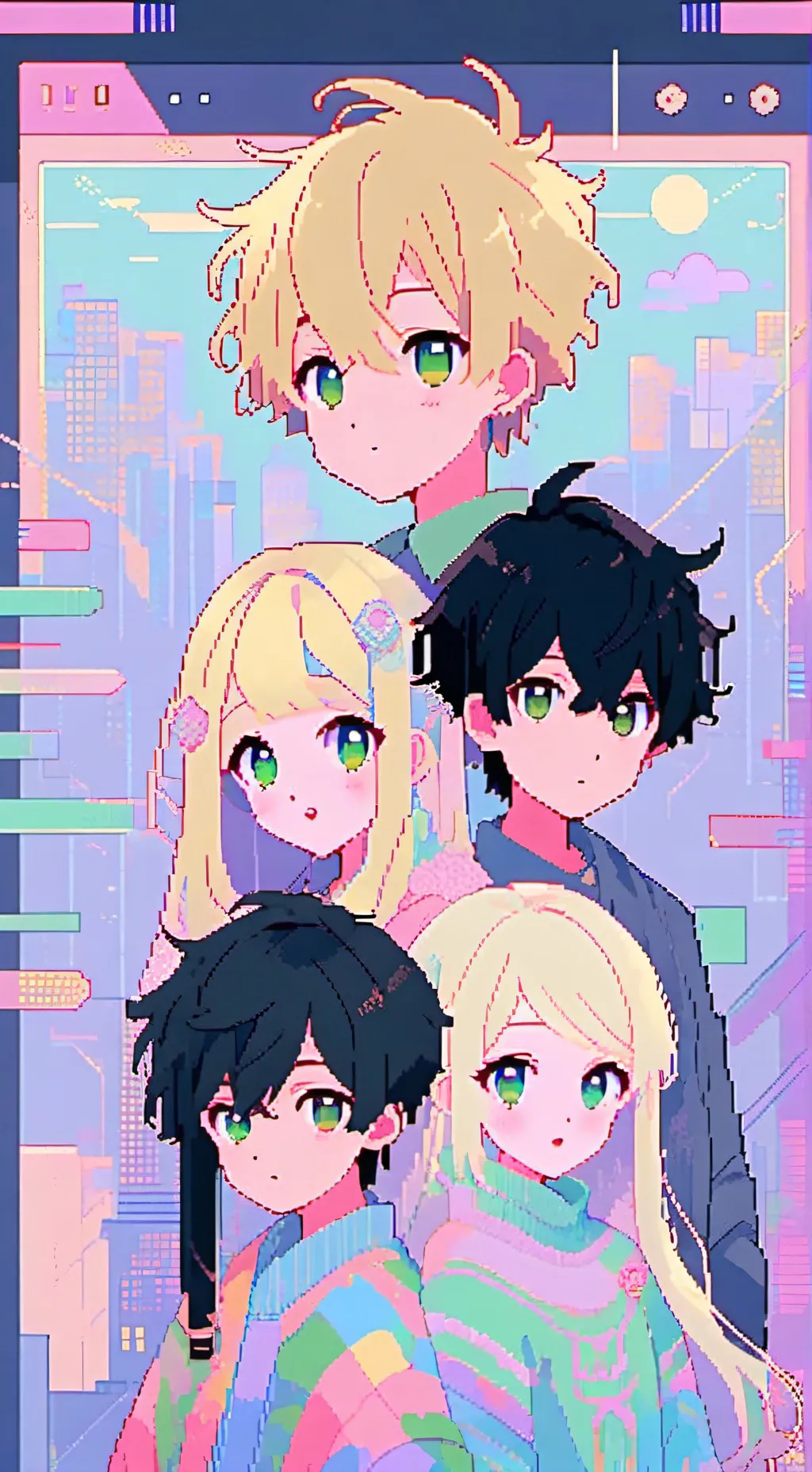 ai character: Online friends background