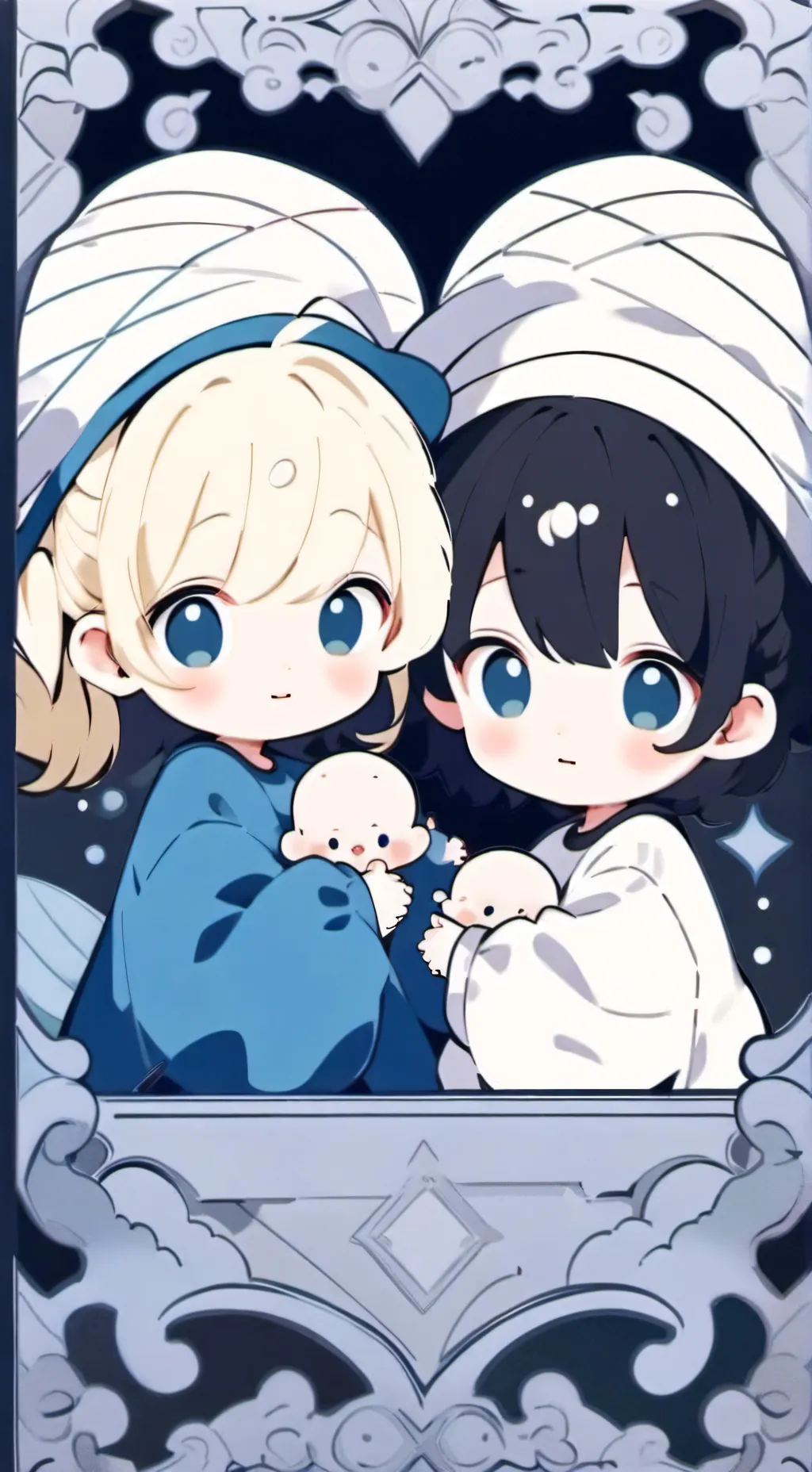 ai character: BABIES! background