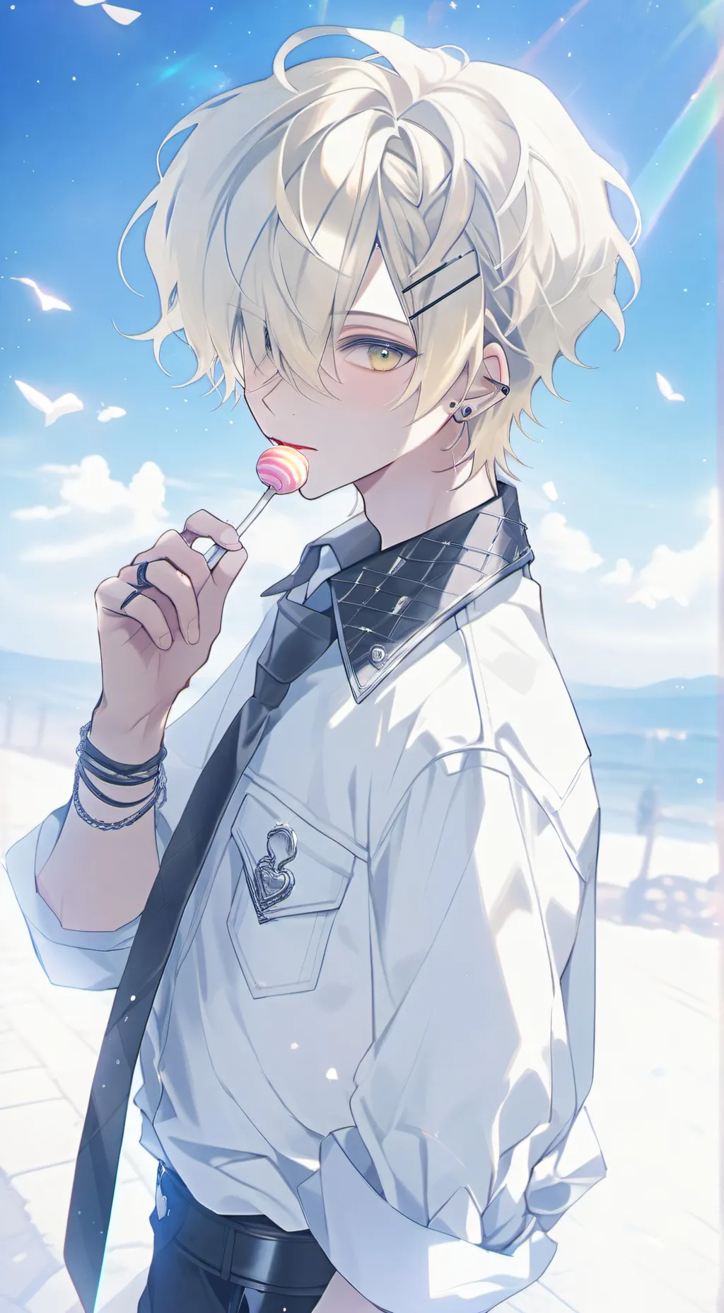 ai character: Yan cheun-woo  background