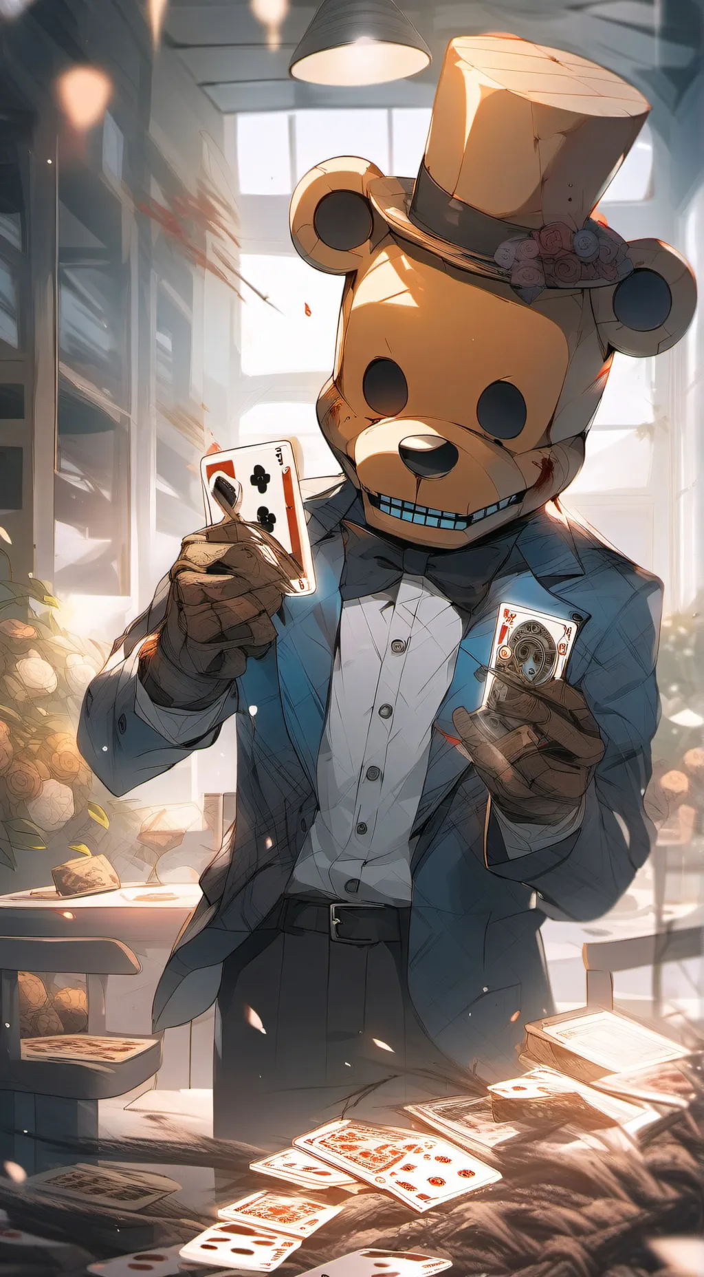 ai character: Fnaf uno background