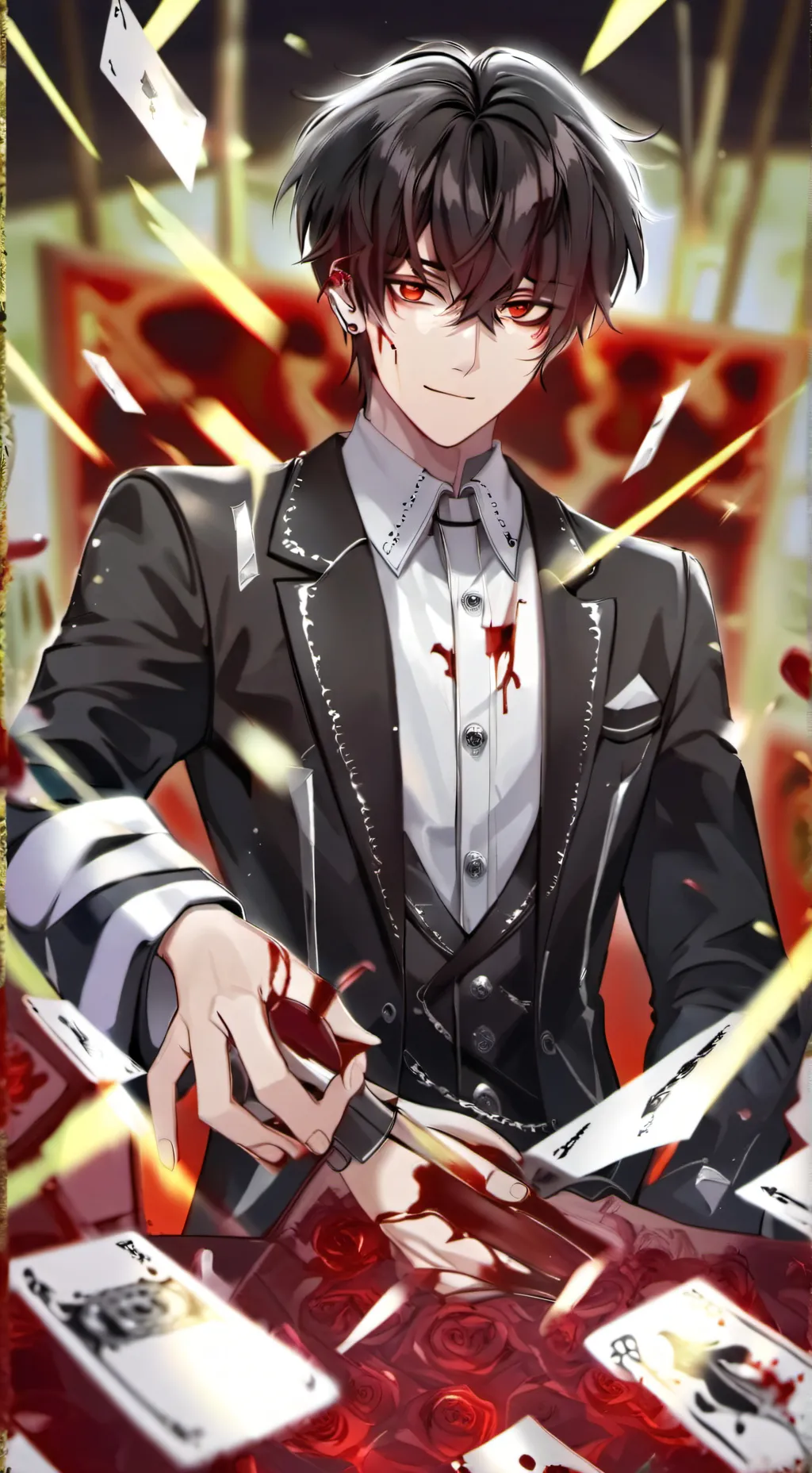 ai character: kny killer background