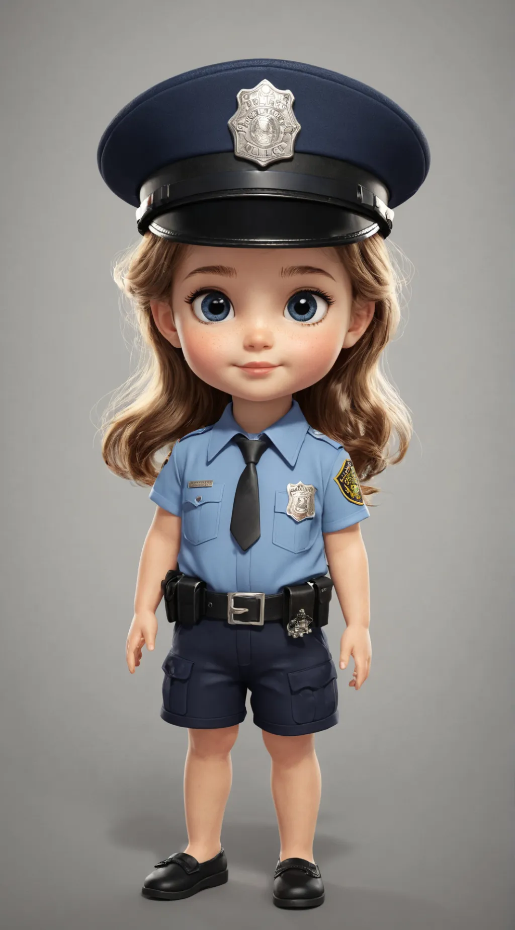ai character: Officer little gir background