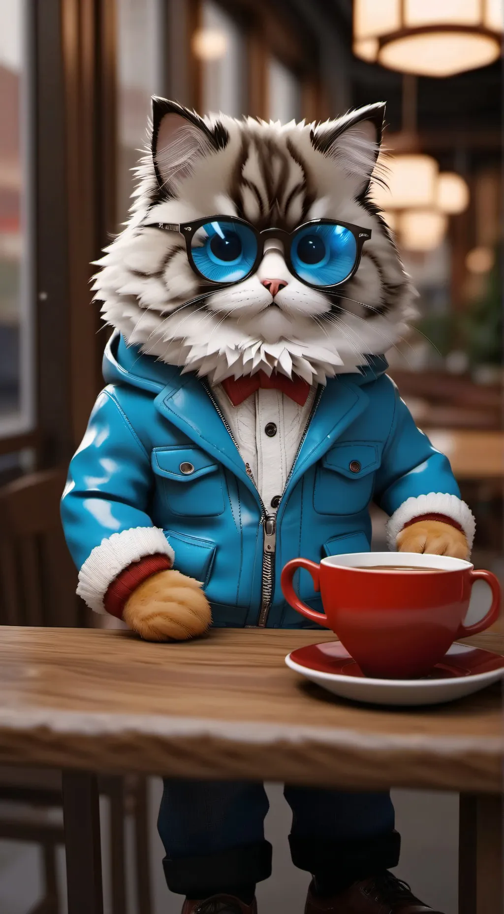 ai character: santi  background