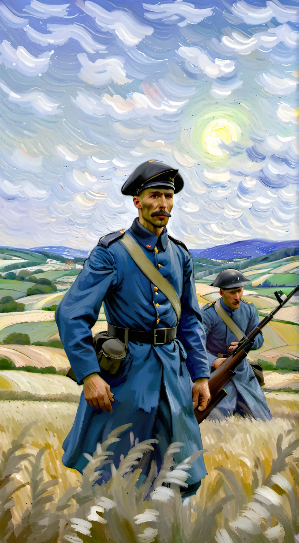 ai character:  Ypres, 1914. background