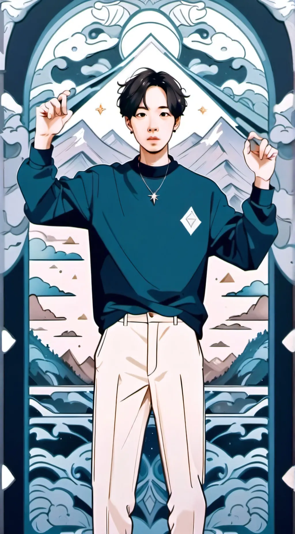 ai character: чимин background