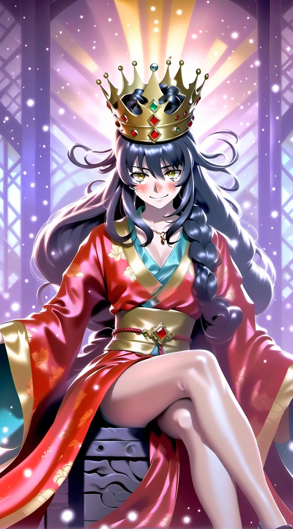 ai character: empress Samantha  background