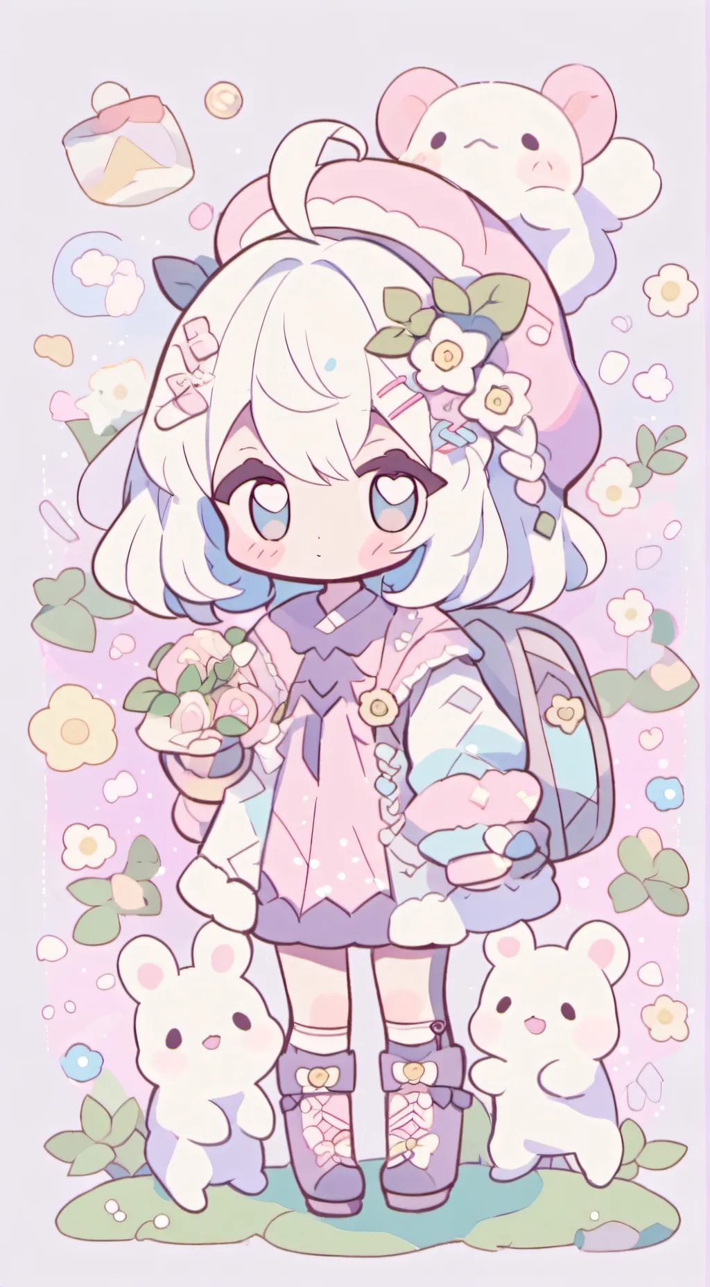 ai character: TodoBakudeku  background