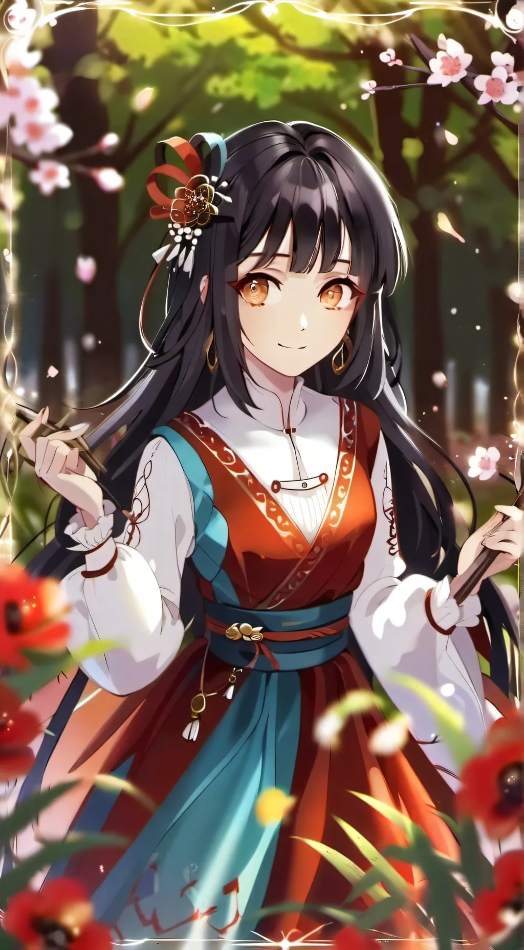 ai character: Sakura background
