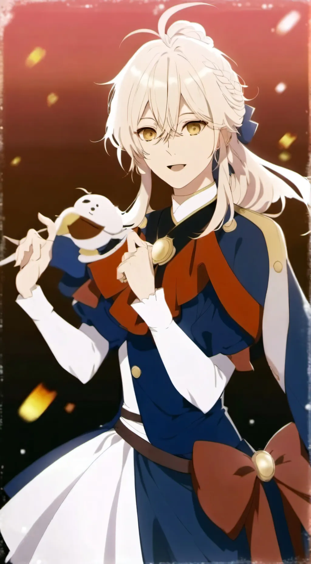 ai character: MHA talent show background